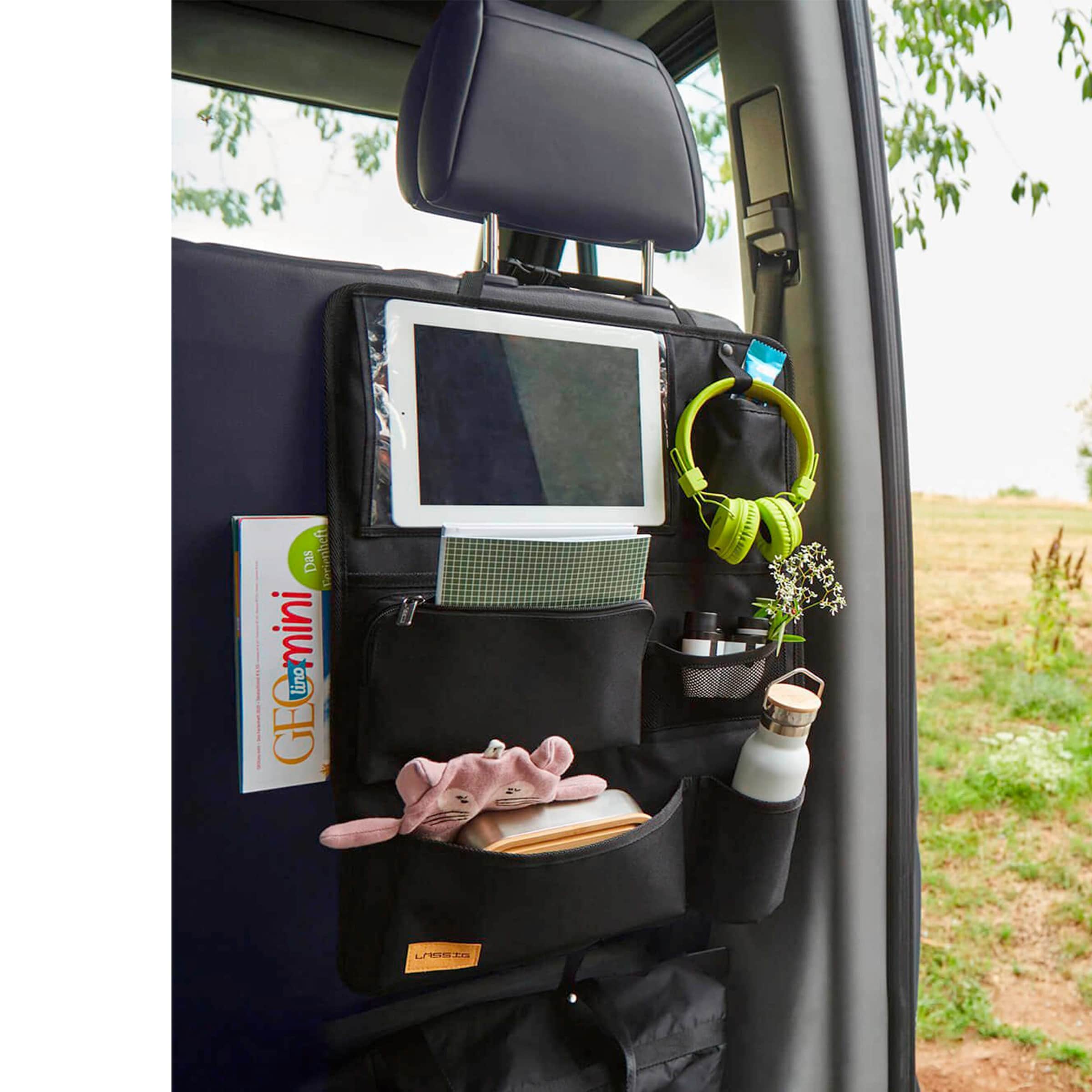 Lässig Rückenlehnen-, Spielzeugtasche Car Wrap-to-Go Black Edition