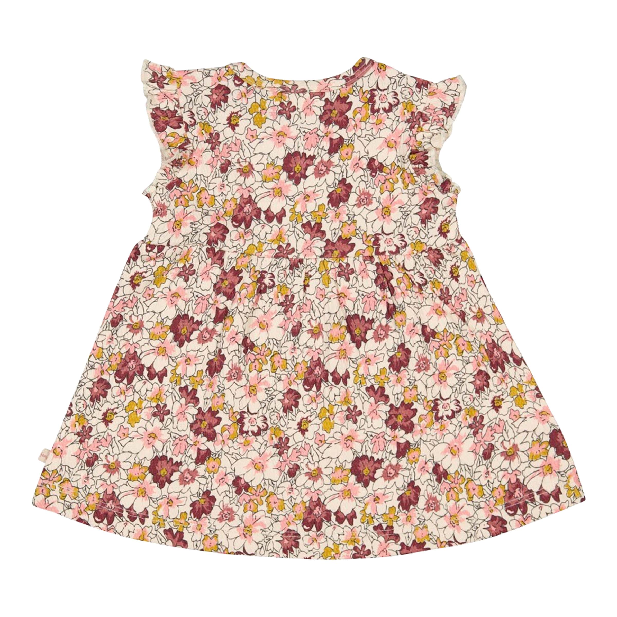 Feetje Krepp-Kleid Flügelarm Blumen