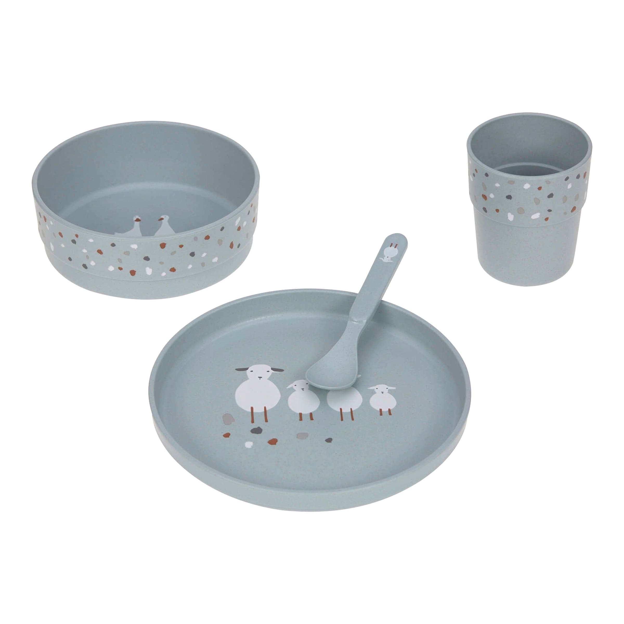 Lässig 4-tlg. Geschirrset mit Zellulose