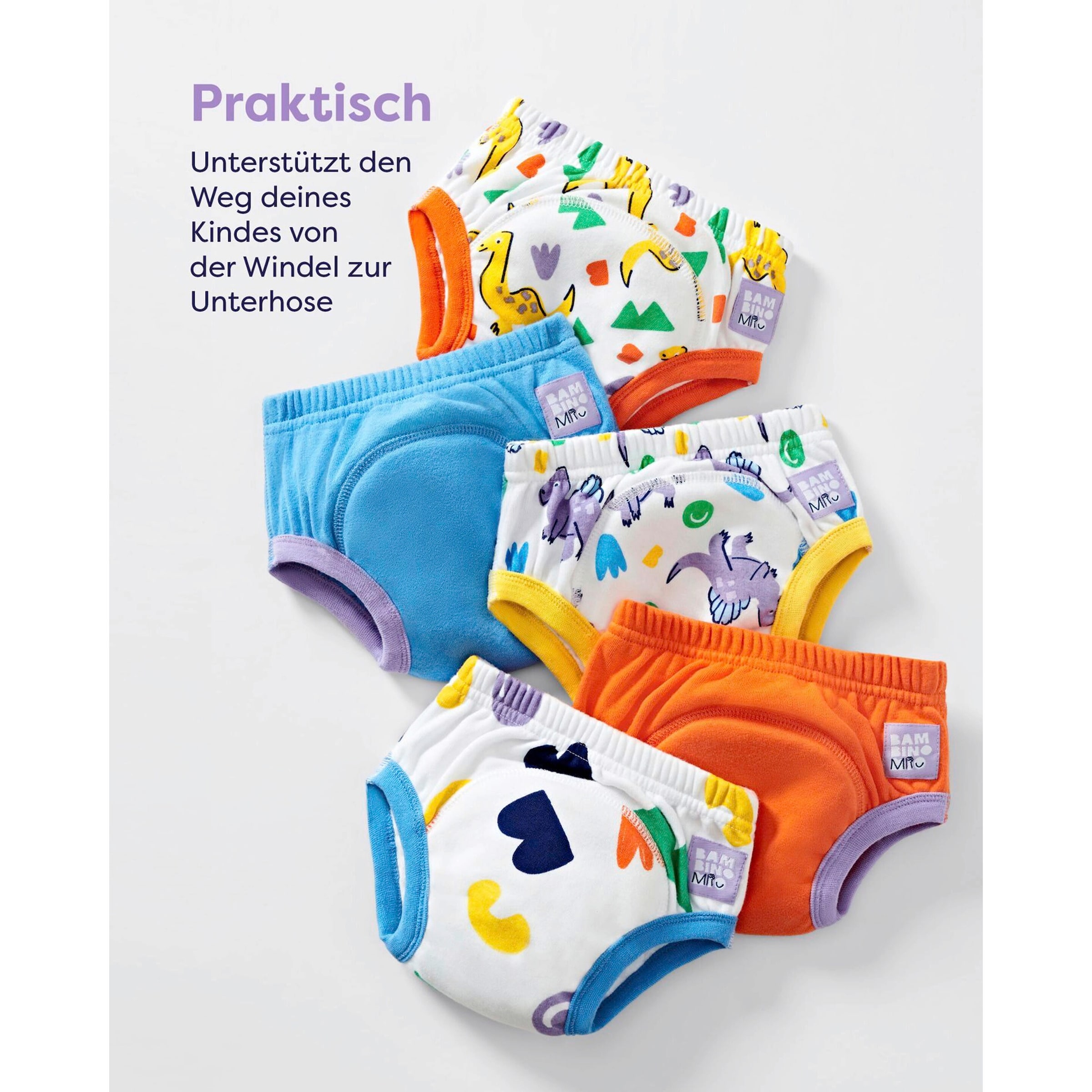 Bambino Mio 5er-Set Töpfchen-Trainingshose ab 3 Jahren