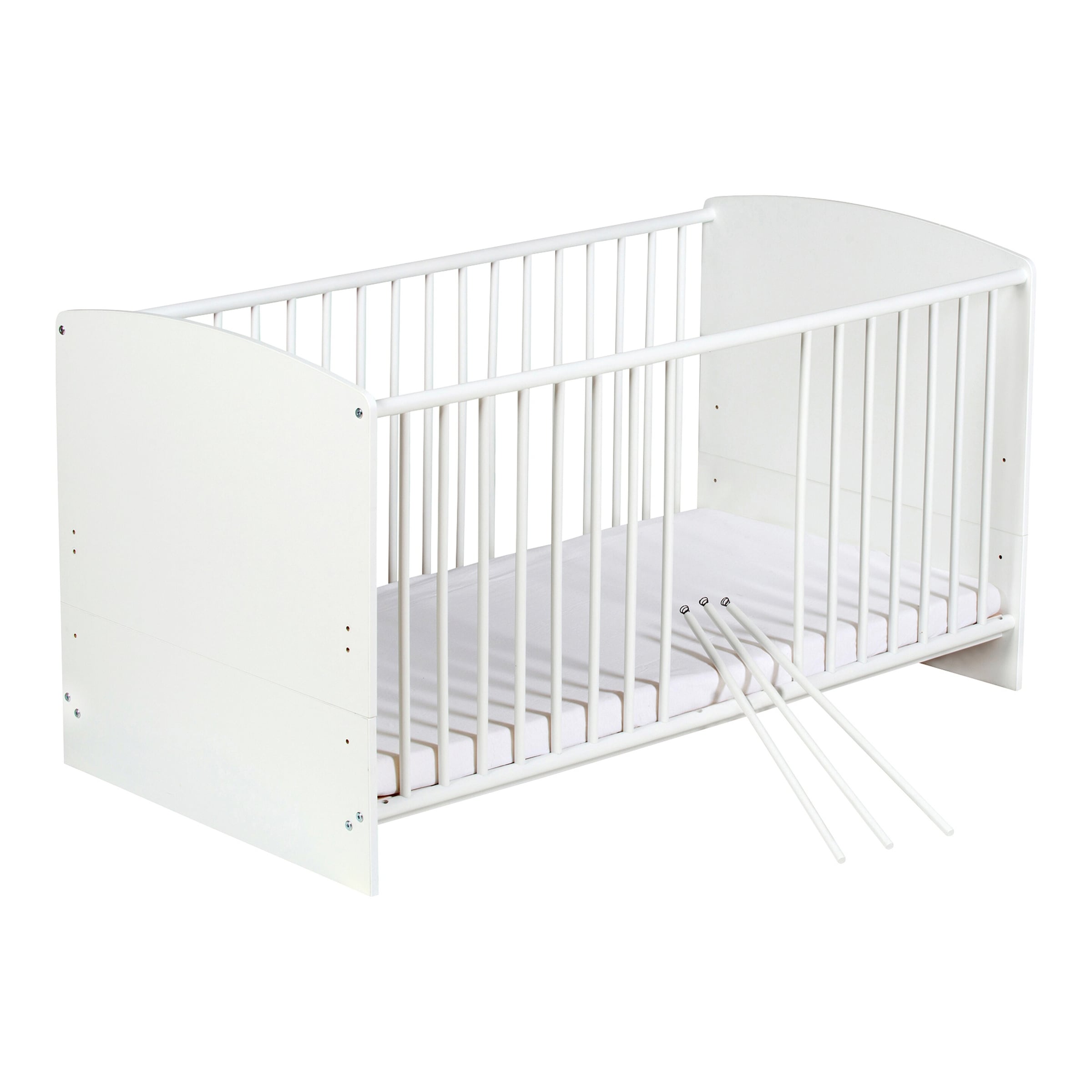 Schardt Babybett mit Ausstattung Classic White 70x140 cm