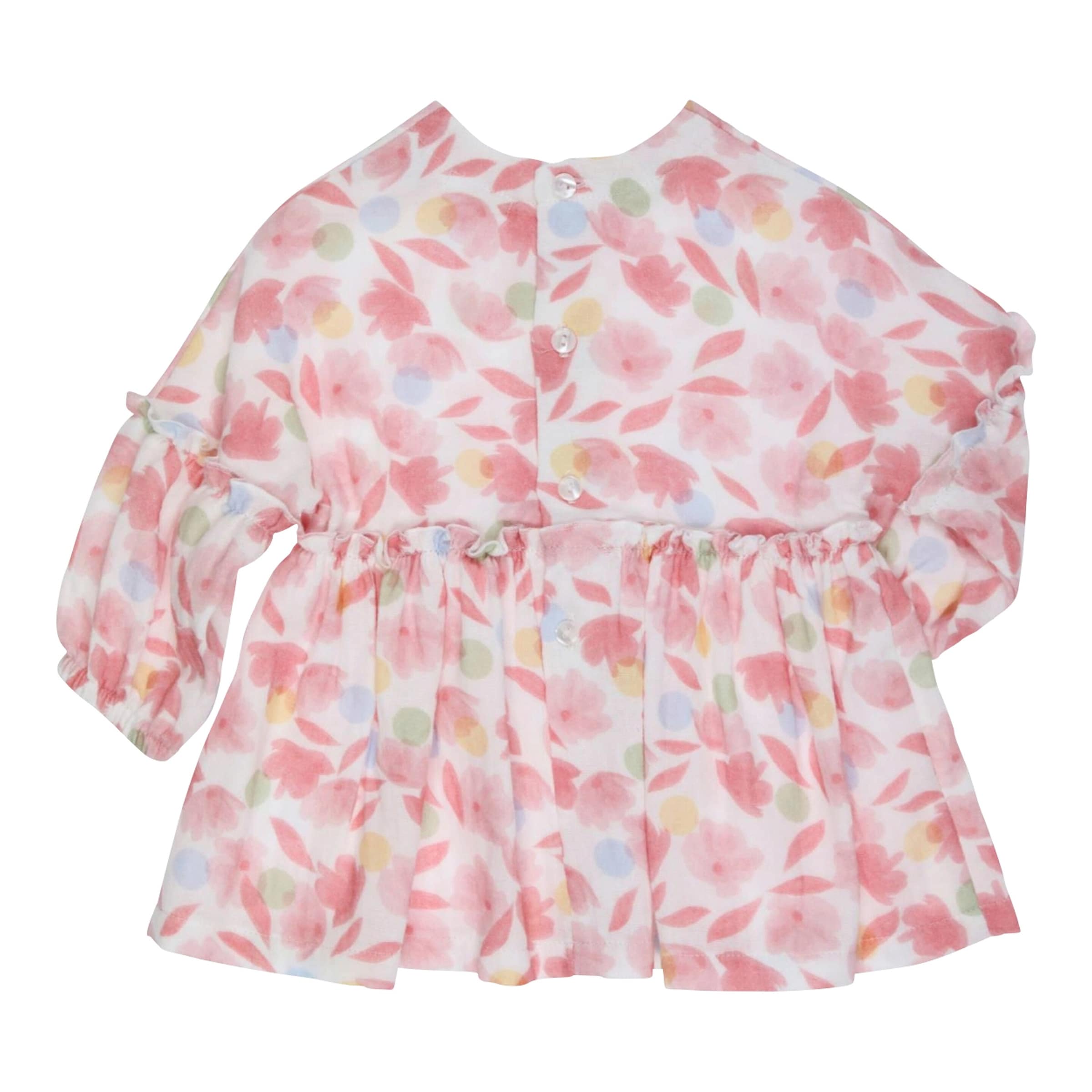 Gymp Kleid langarm Blumen Rüschen