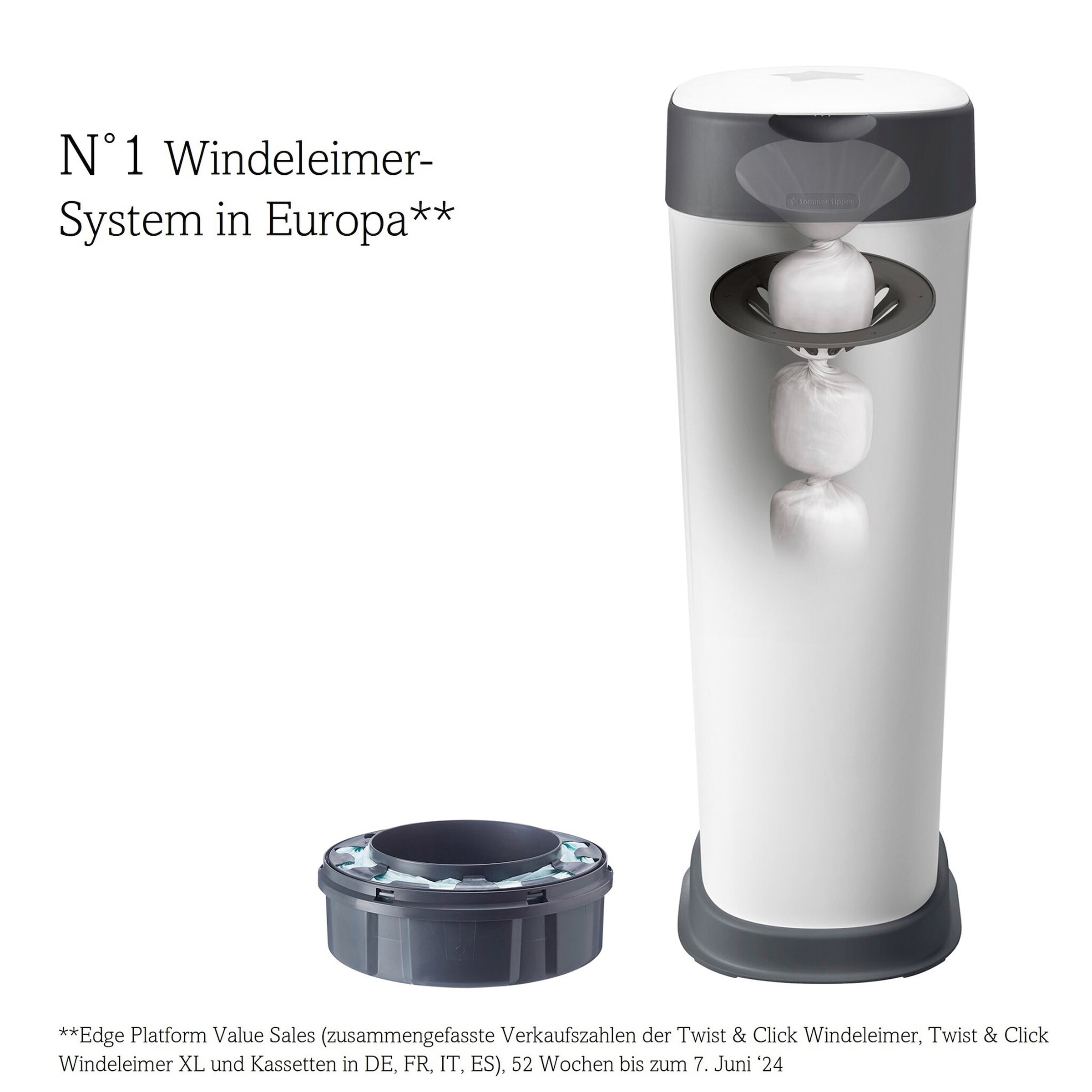 Tommee Tippee Twist & Click Windeleimer Twist & Click XL