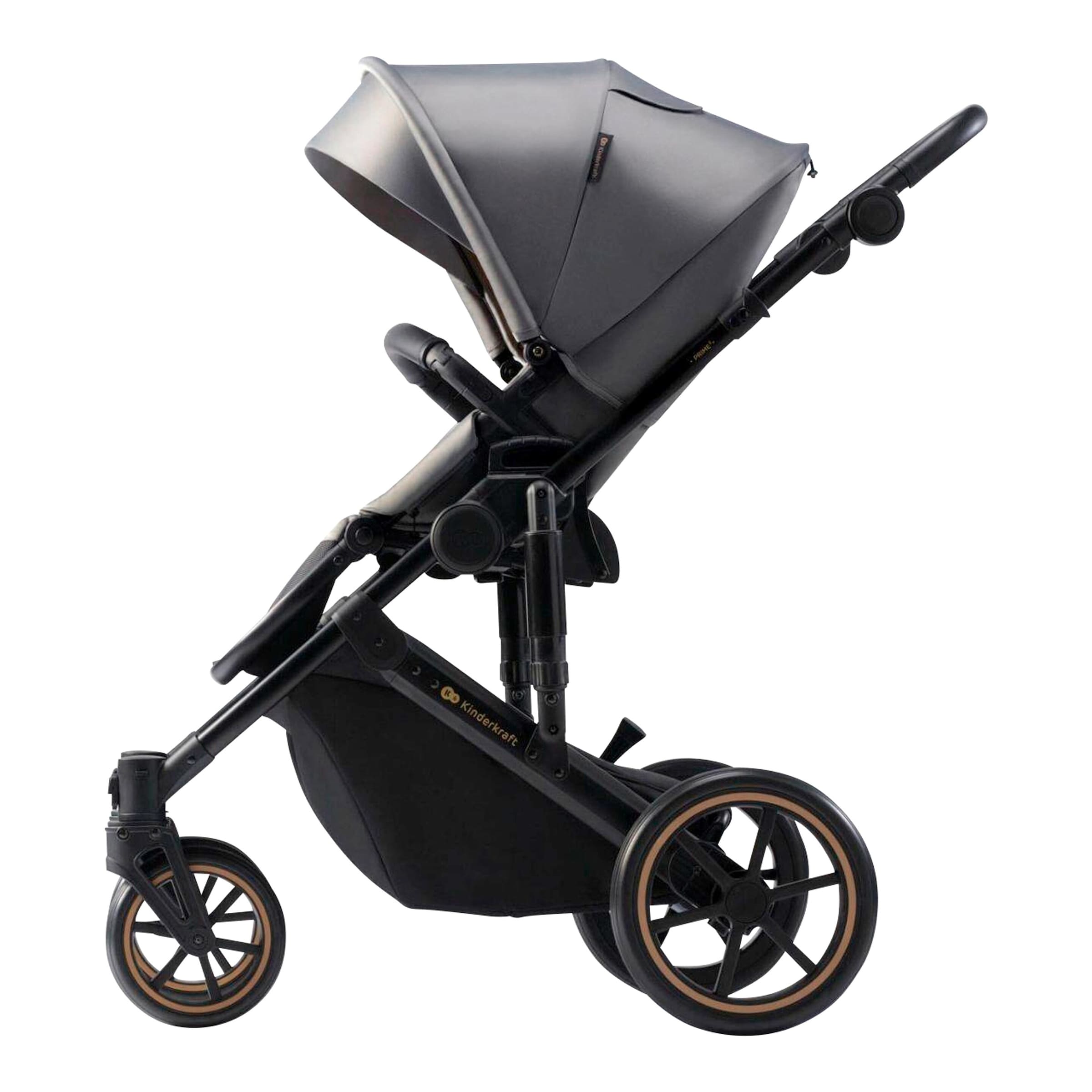 Kinderkraft Kombikinderwagen PRIME 2 Trio-Set inkl. Babyschale MINK PRO i-Size grau