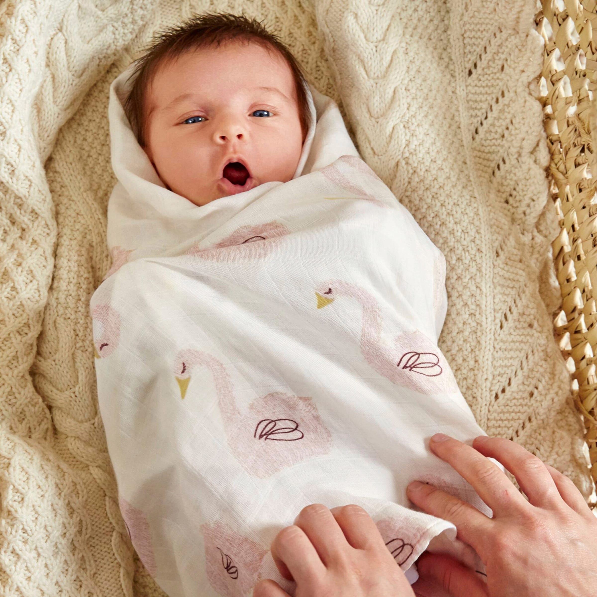 Lässig 3er-Pack Mullwindel Soft Swaddle L 80x80 cm