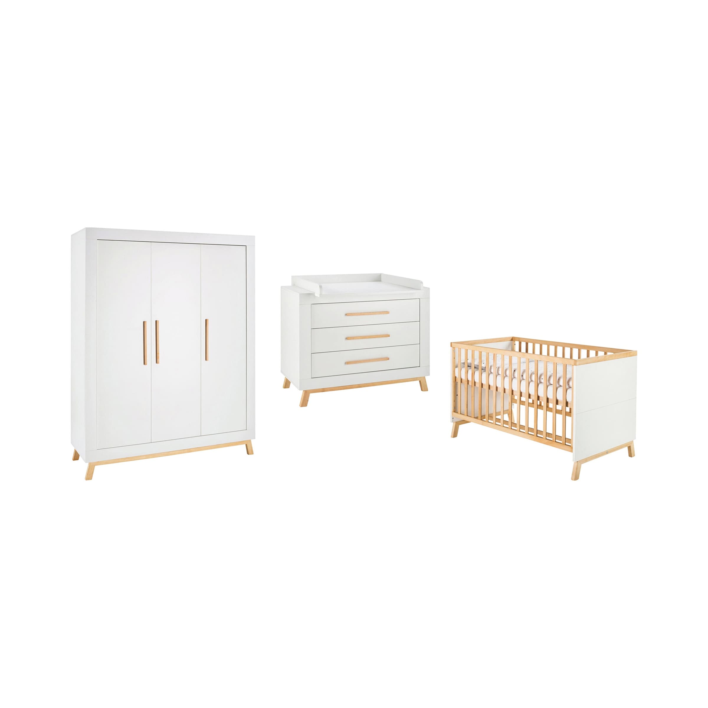 Schardt 3-tlg. Babyzimmer Miami mit 3-türigem Kleiderschrank