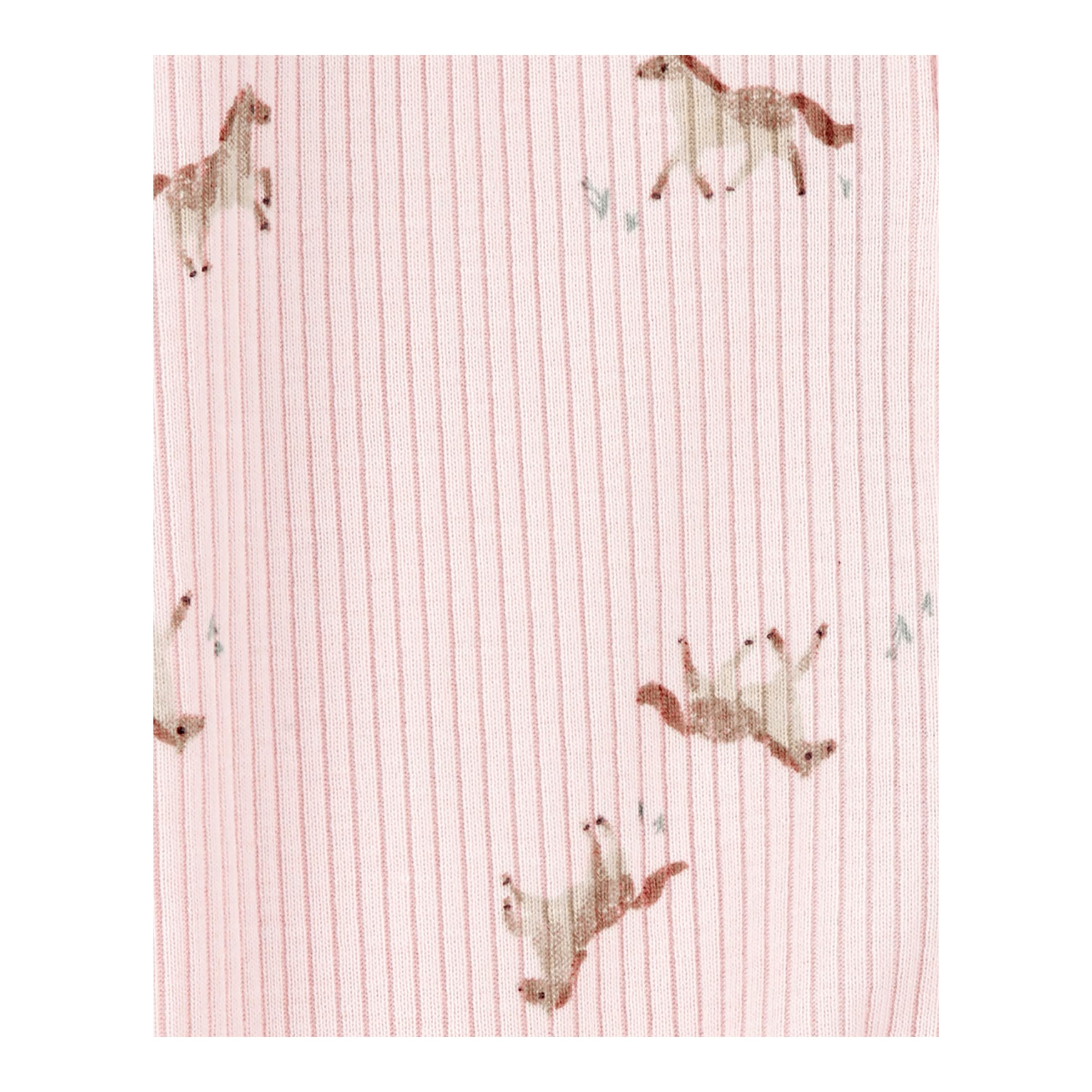 Carter's Schlafoverall mit Fuß Pferde Rippqualität