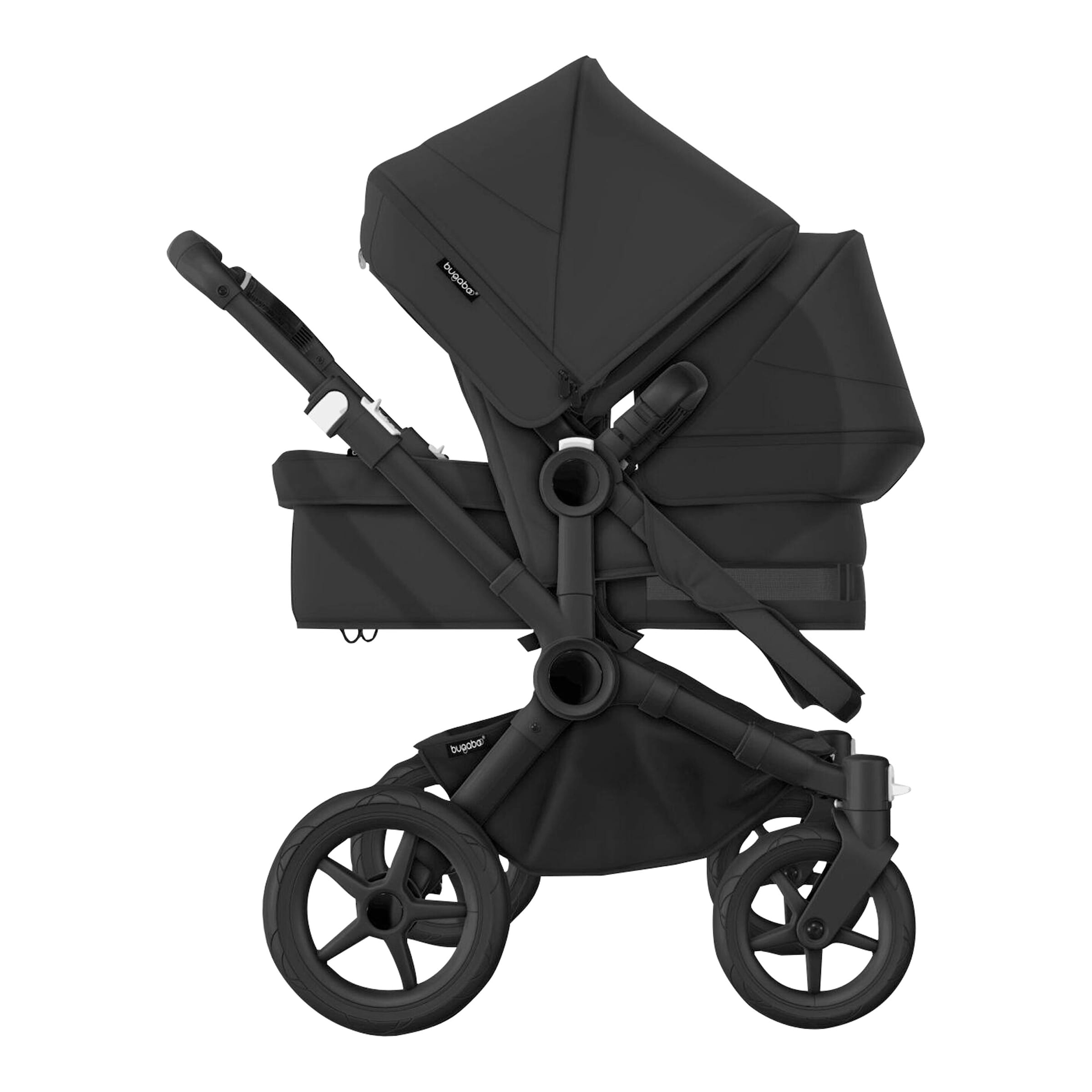 Bugaboo Donkey 5 Kinderwagen Geschwisterwagen Bundle Duo schwarz