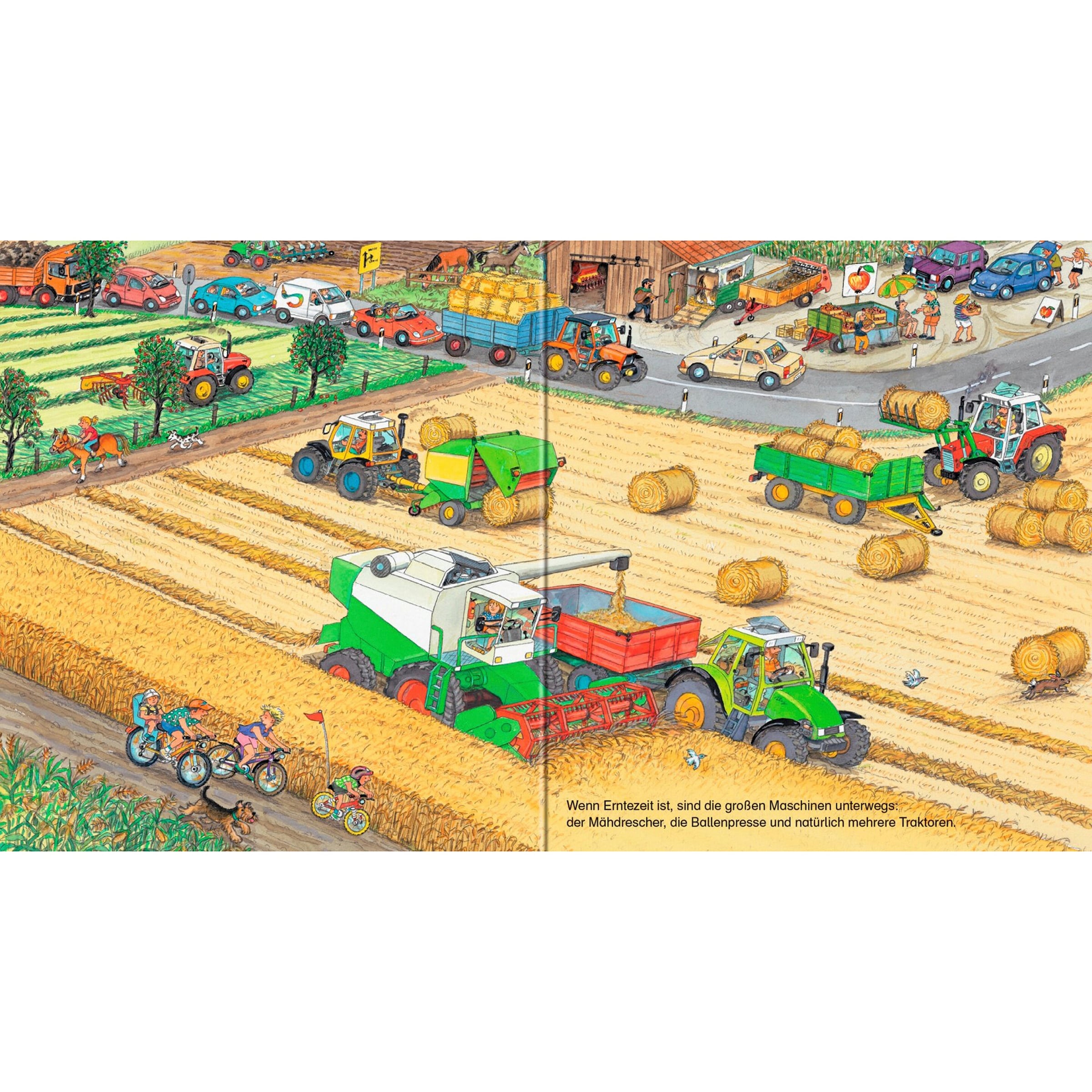 Ravensburger Pappbilderbücher Pappbilderbuch Bagger, Traktor, Müllabfuhr! Mein großes Fahrzeugbuch