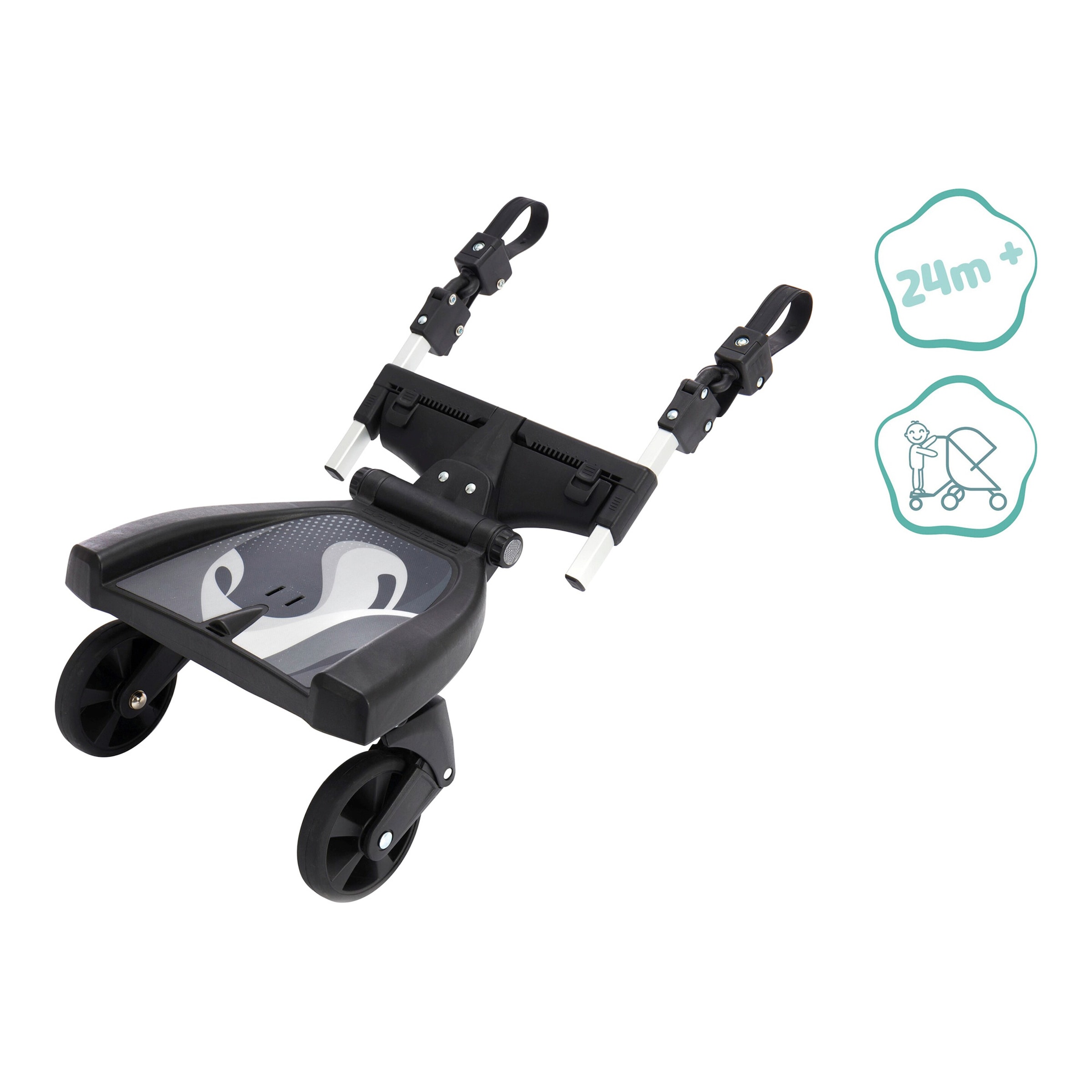 Fillikid Buggy-Board Filliboard 180° für Kinderwagen schwarz