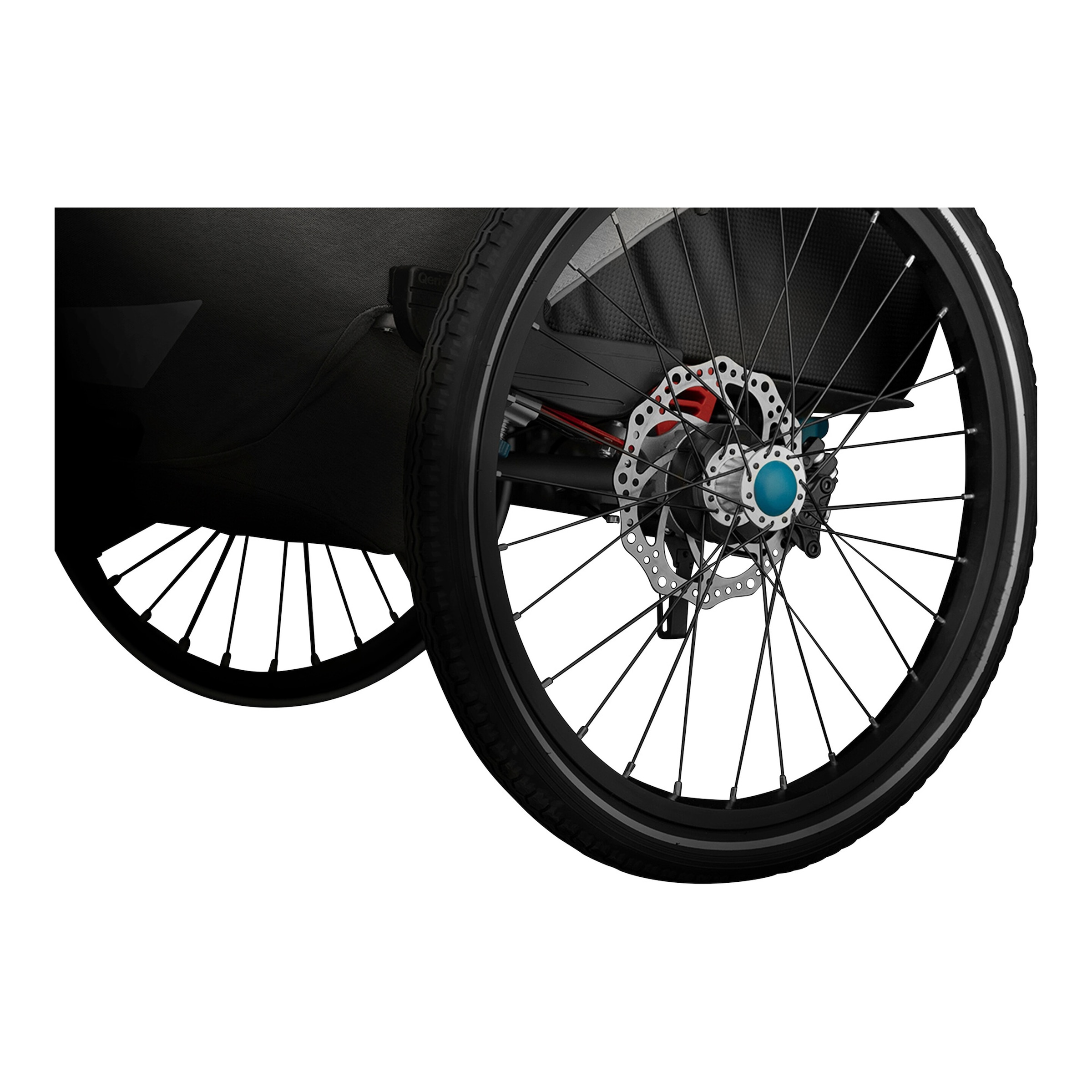 Qeridoo Scheibenbremsen Nachrüstset für Fahrradanhänger ab Baujahr 2020