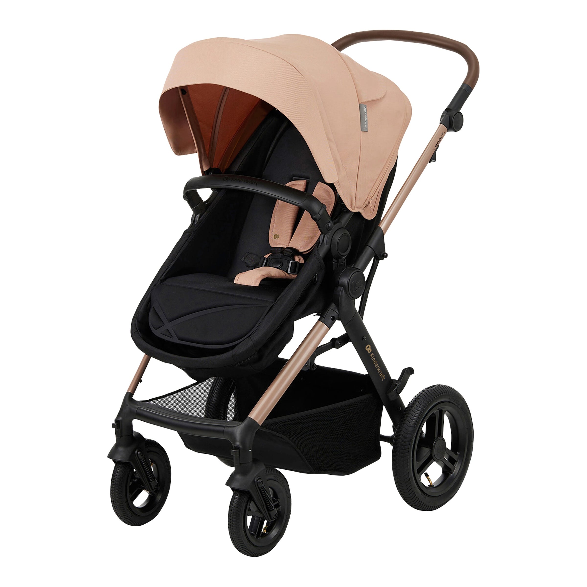 Kinderkraft Kombikinderwagen MOOV 2 Air Trio-Set inkl. Babyschale MINK PRO beige