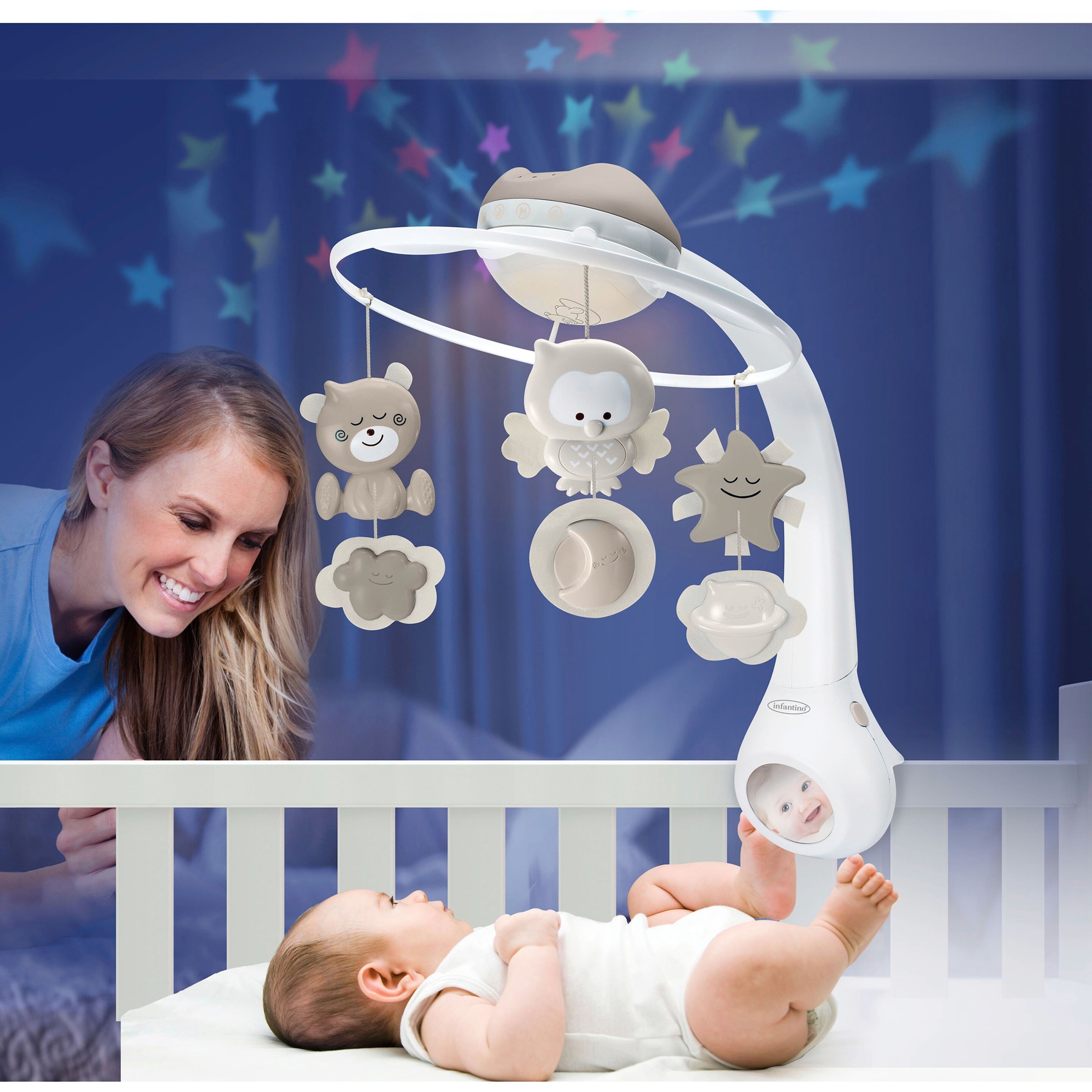 Infantino Musik-Mobile mit Deckenprojektor