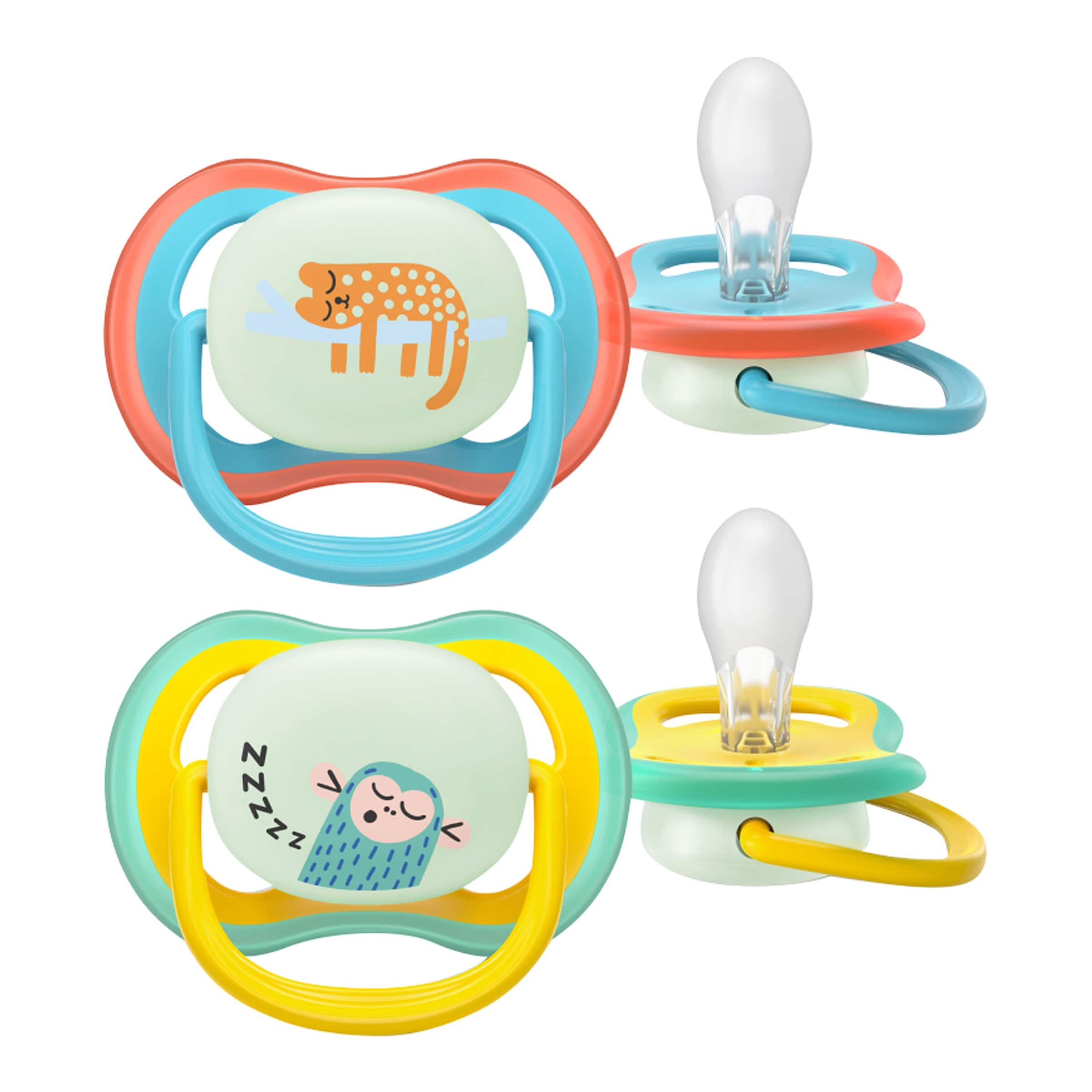 Philips Avent 2er-Pack Schnuller ultra air Nighttime, ab 18M