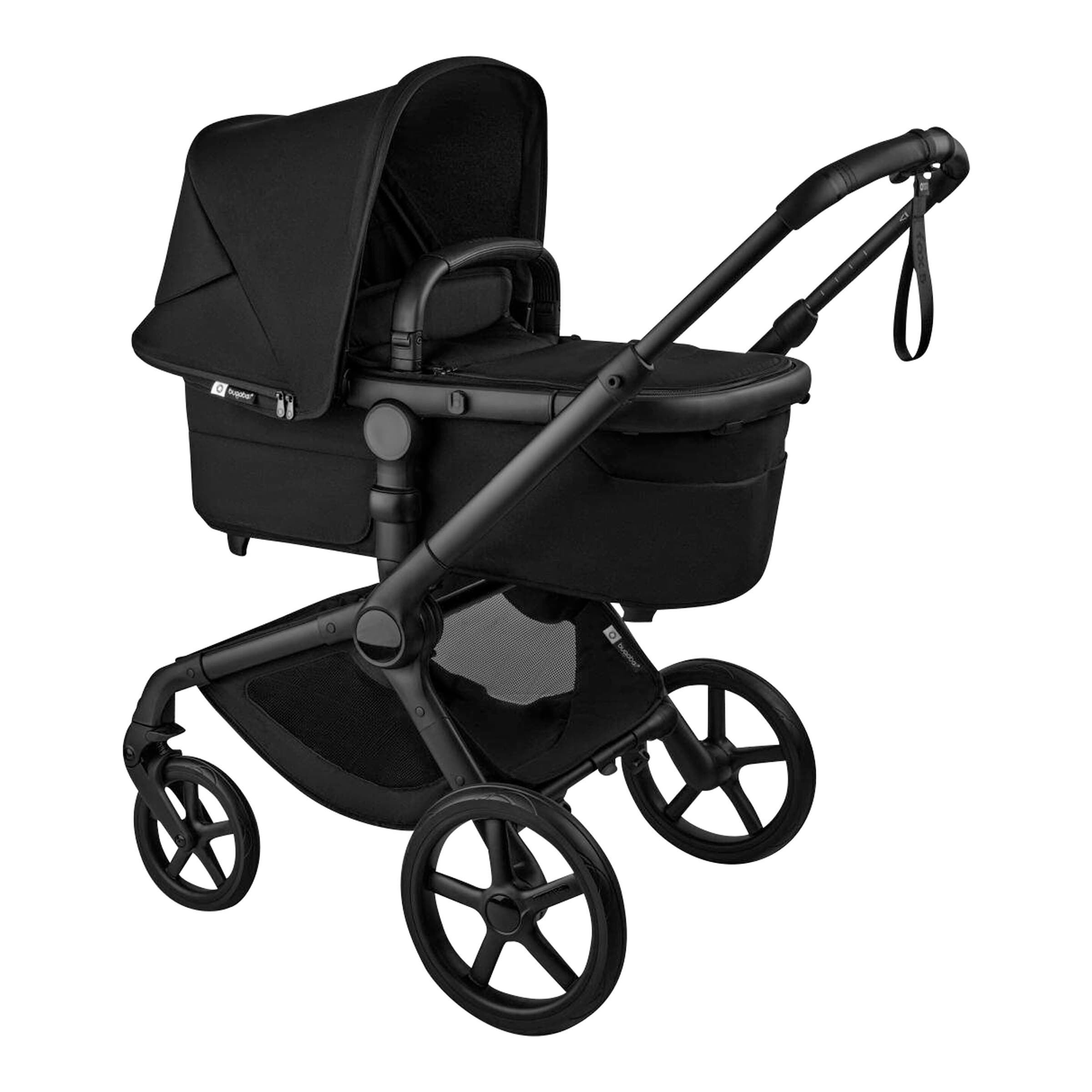 Bugaboo Fox 5 Renew Kombikinderwagen Travel-Set inkl. Babyschale Otter, Isofix-Basis 360 Base und Adapter schwarz