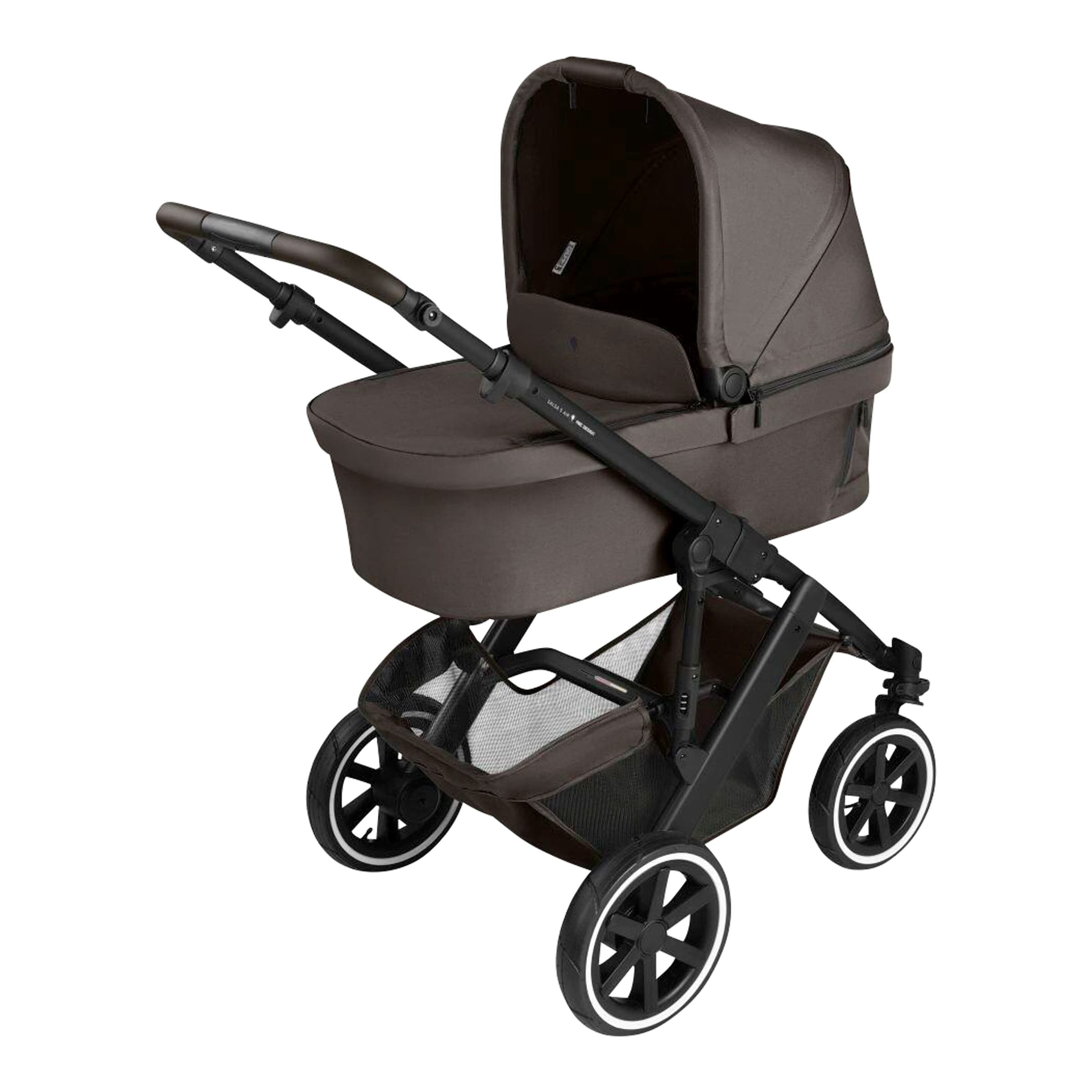 Abc Design Kombikinderwagen Salsa 5 Air Starter-Set inkl. Wickeltasche Urban, Fußsack für Tulip braun