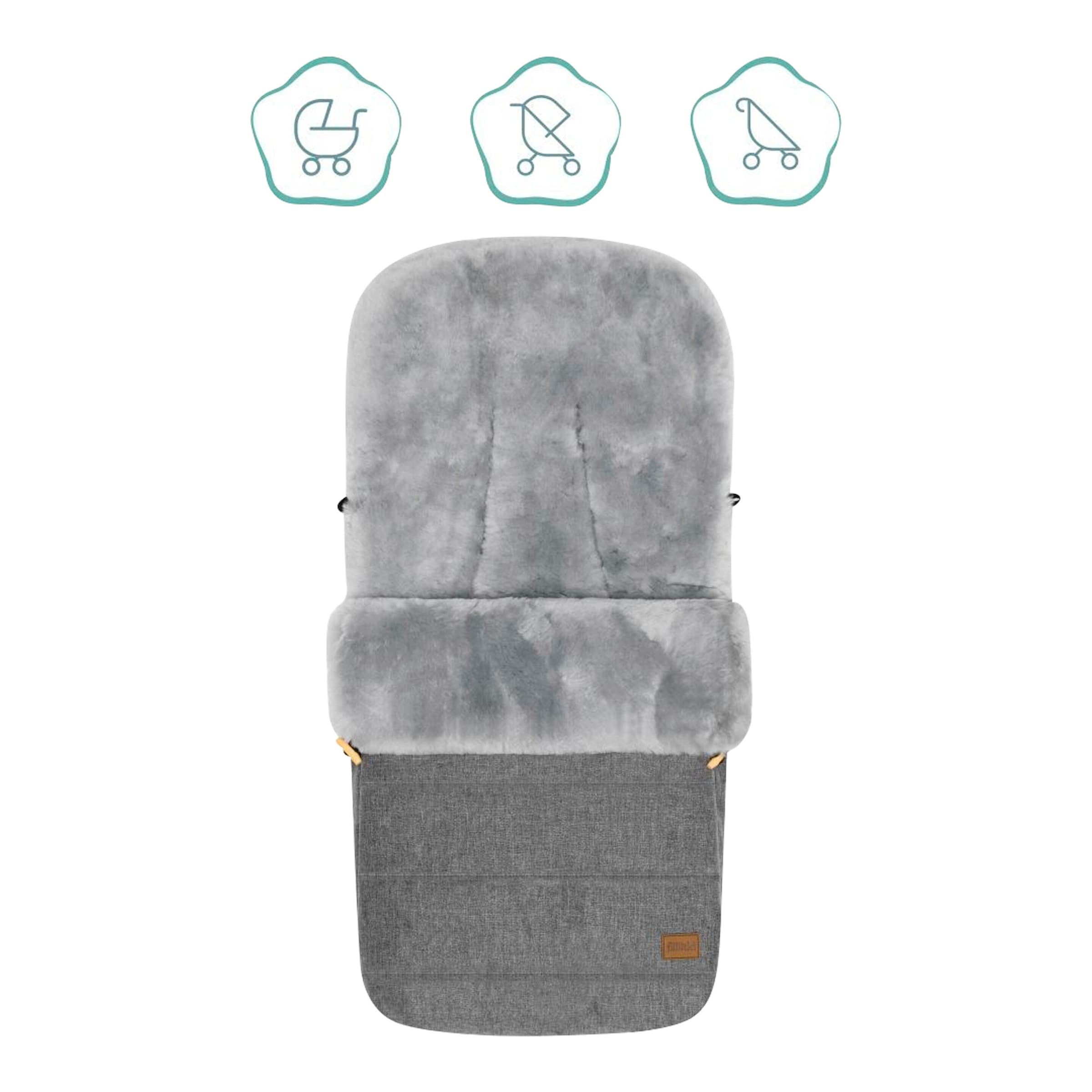 Fillikid Winterfußsack Bernina Alpina grau