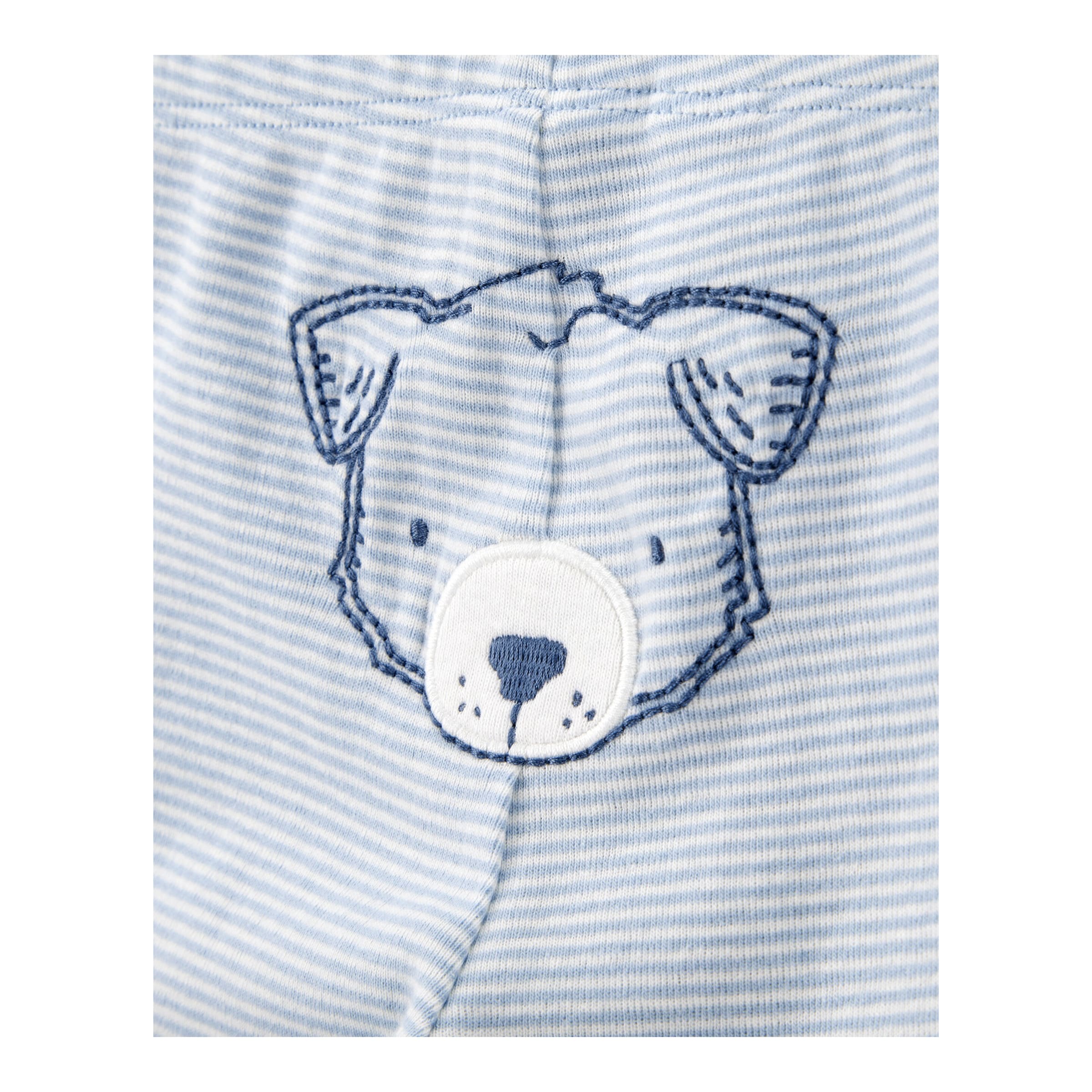 Carter's 3-tlg. Set Body kurzarm, Body langarm und Jogginghose Tiere Ringel