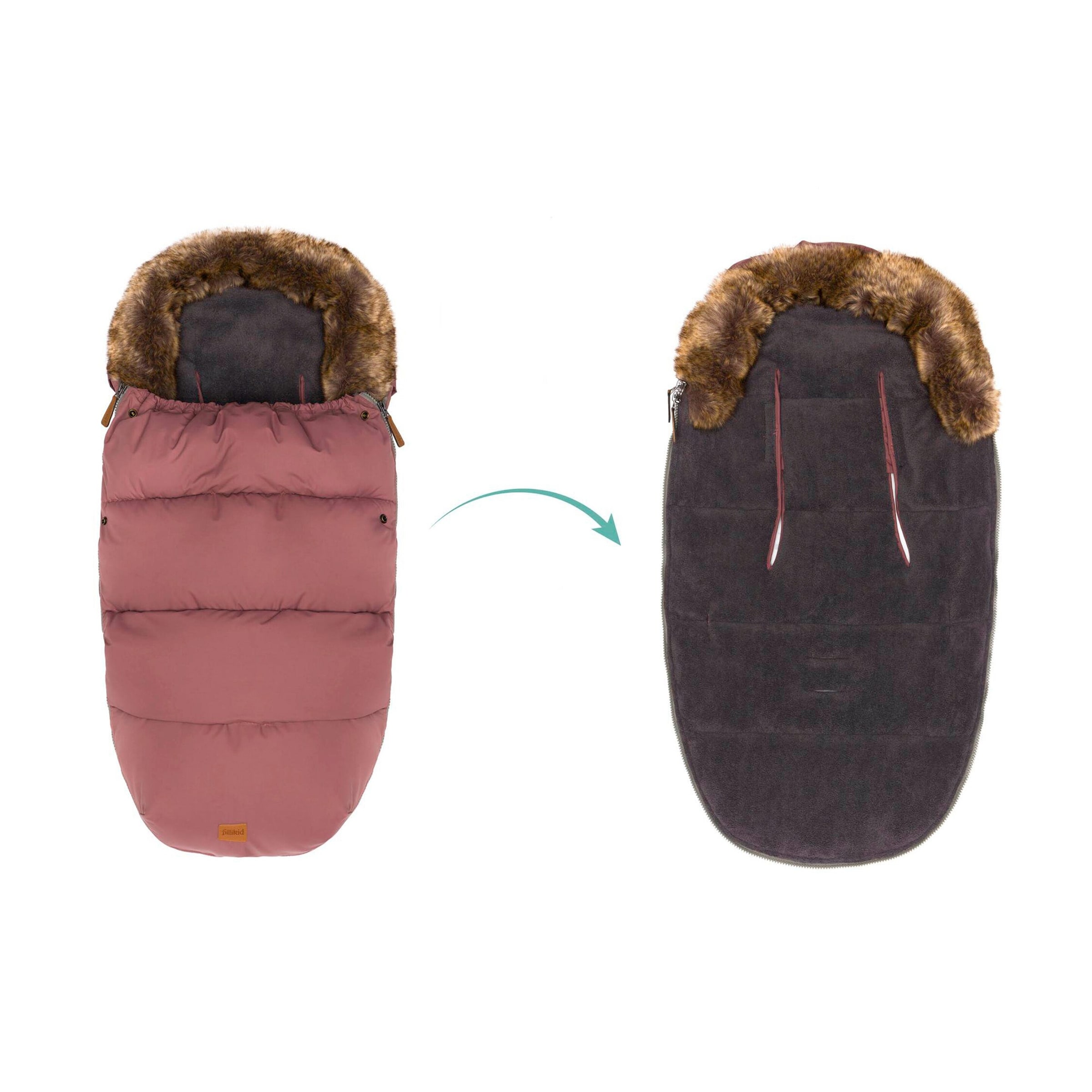 Fillikid Winterfußsack Manaslu rosa