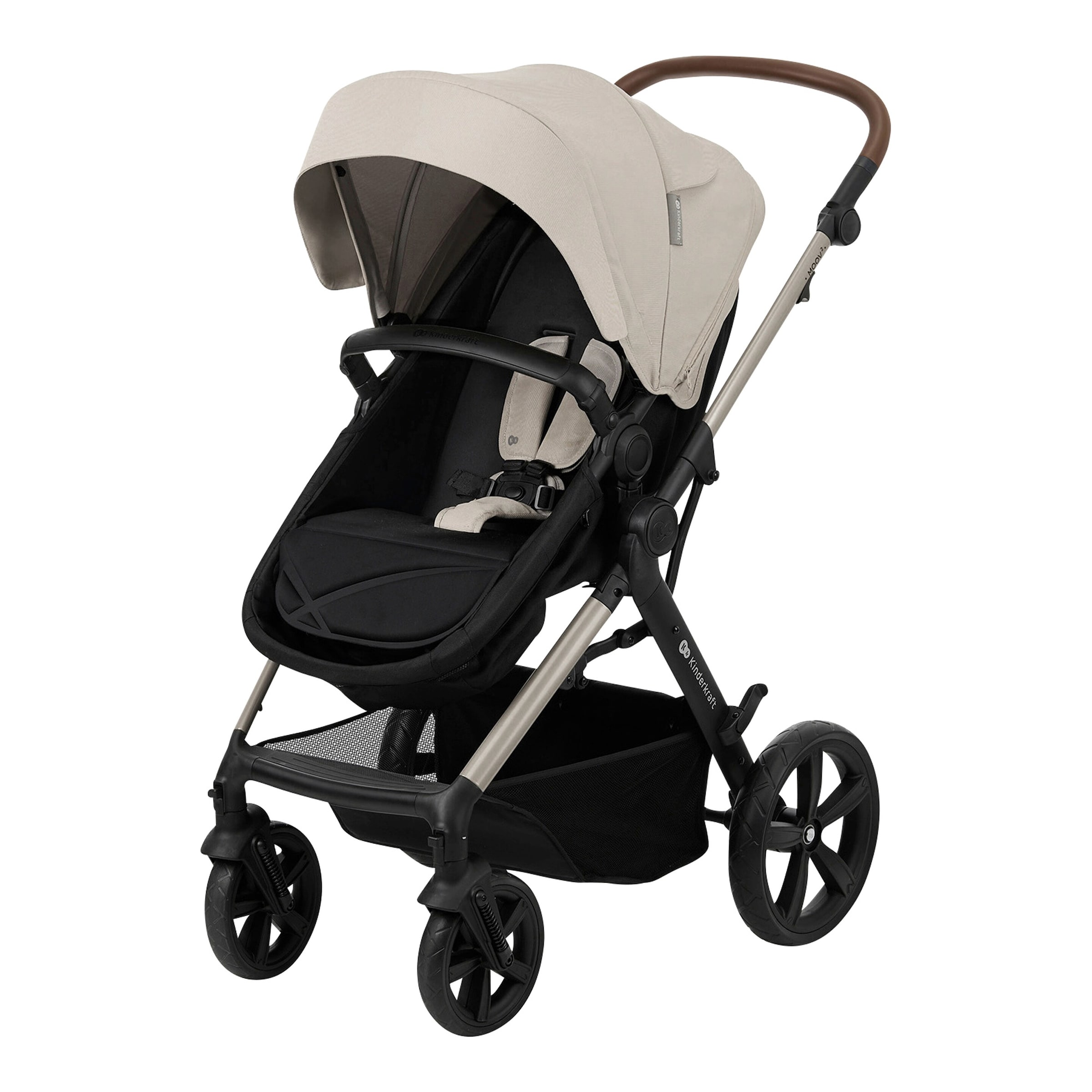 Kinderkraft Kombikinderwagen MOOV 2 Trio-Set inkl. Babyschale MINK PRO grau