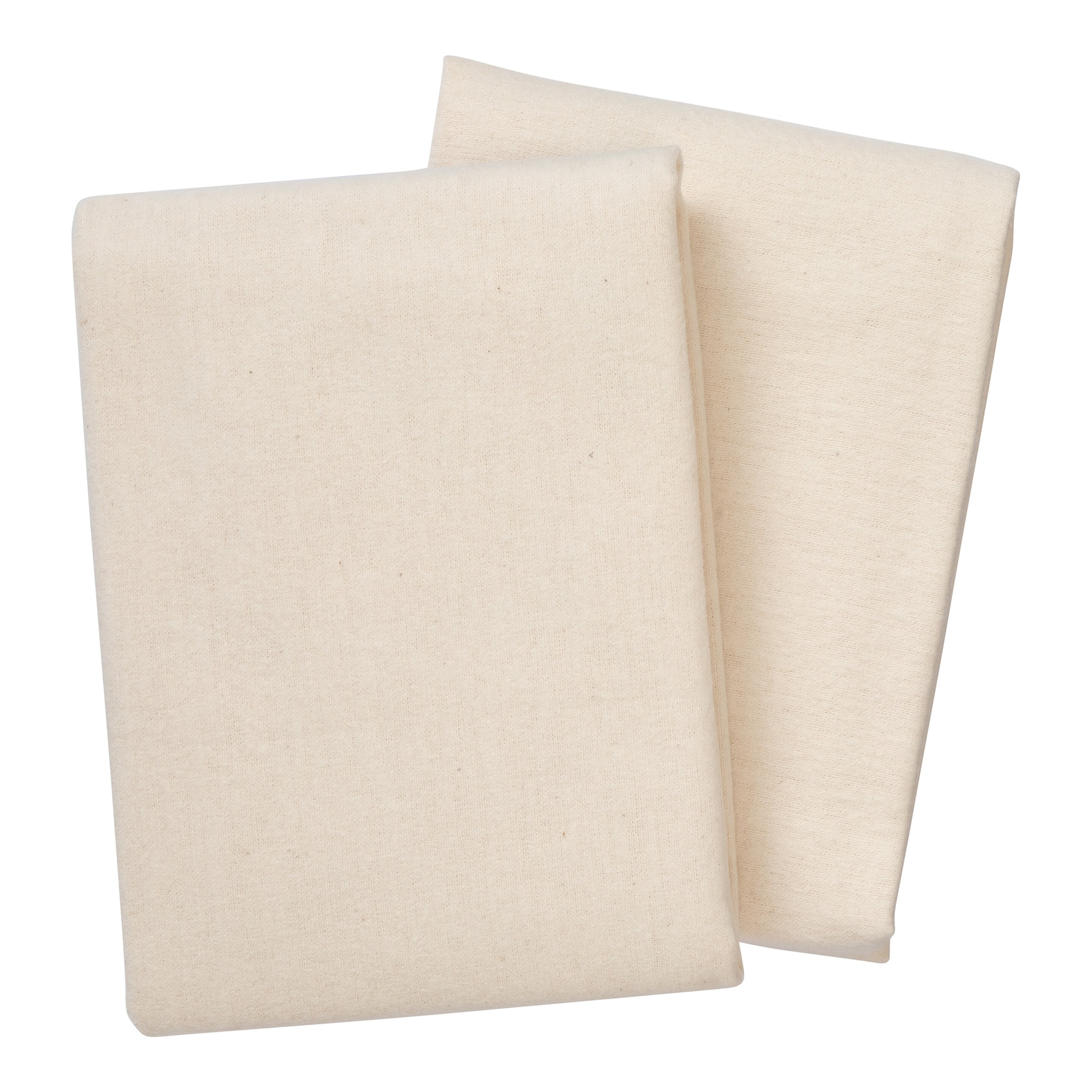 Bornino Lieblinge 2er-Pack Moltontücher 80x80 cm ungebleicht