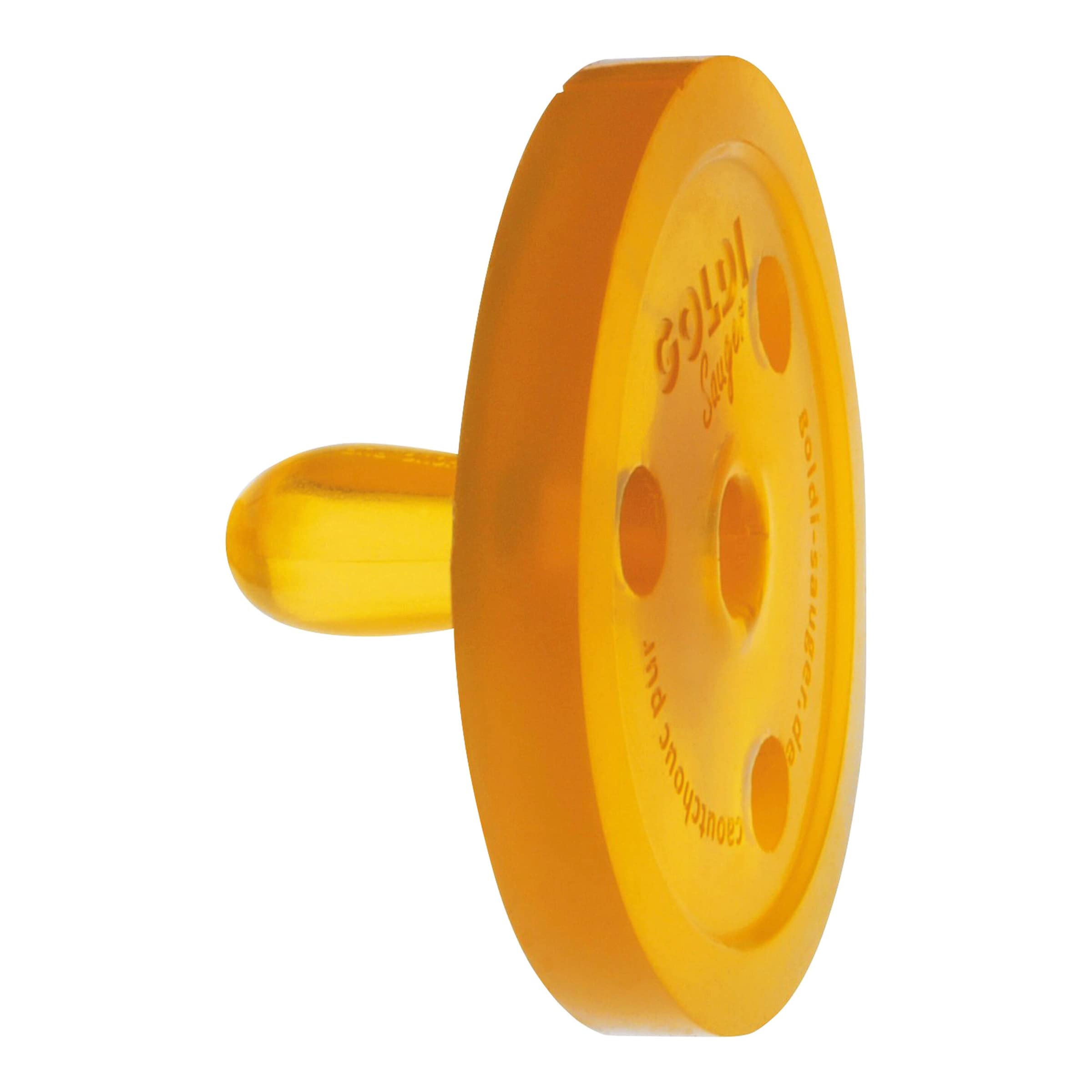 Goldi Schnuller Naturform oval XS, 0M aus Naturkautschuk