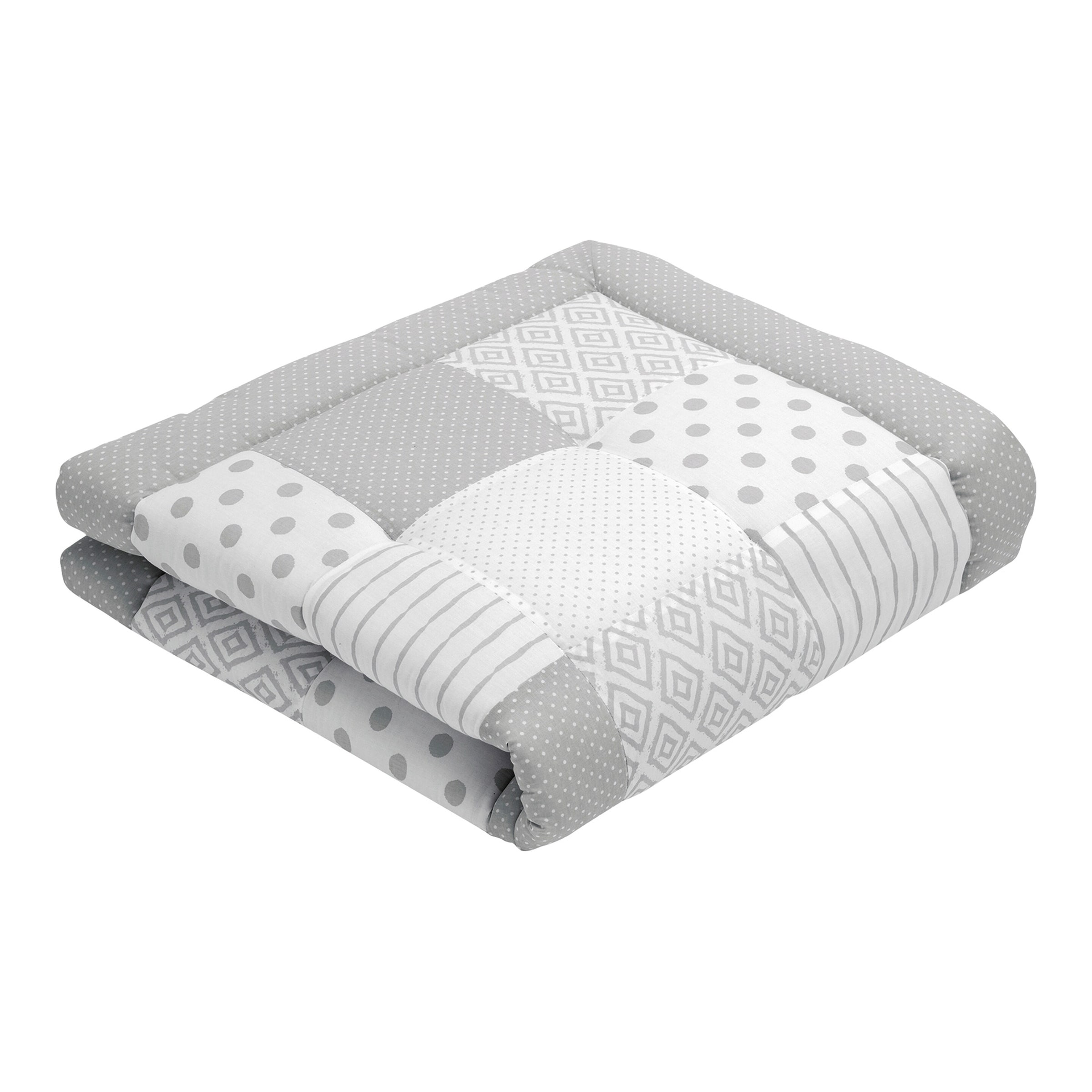 Emma & Noah Krabbeldecke Patchwork 200x200 cm