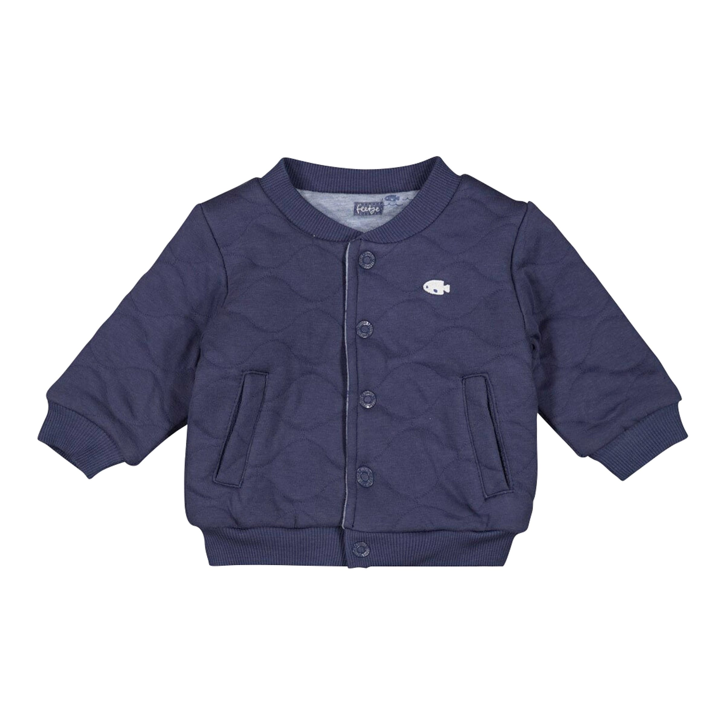 Feetje Wende-Collegejacke Fische gequiltet