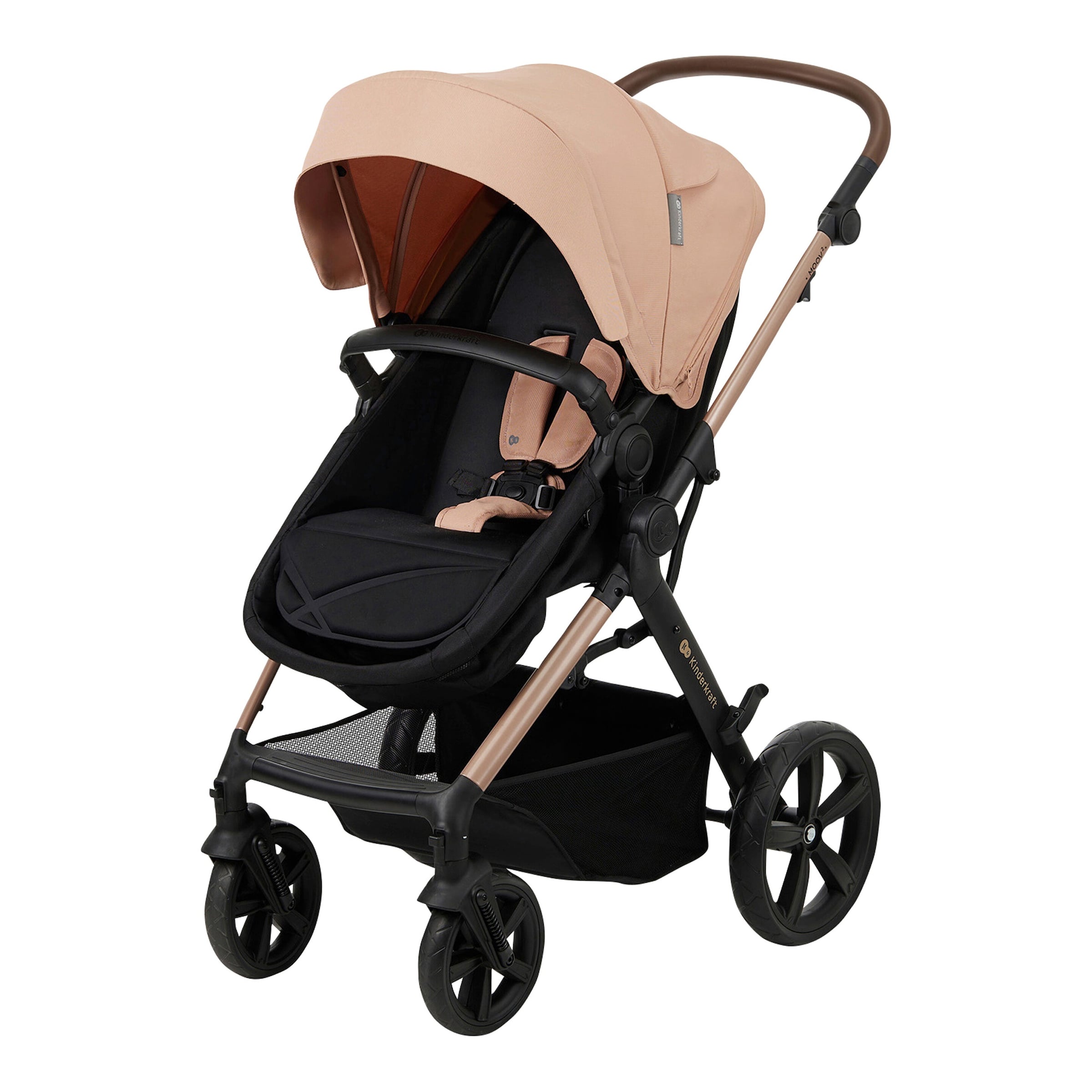 Kinderkraft Kombikinderwagen MOOV 2 Trio-Set inkl. Babyschale MINK PRO beige