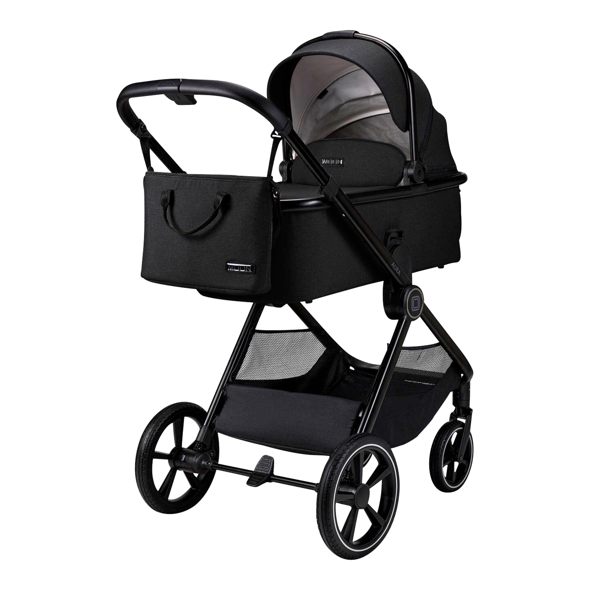 Moon Kombikinderwagen Aura (2026) schwarz