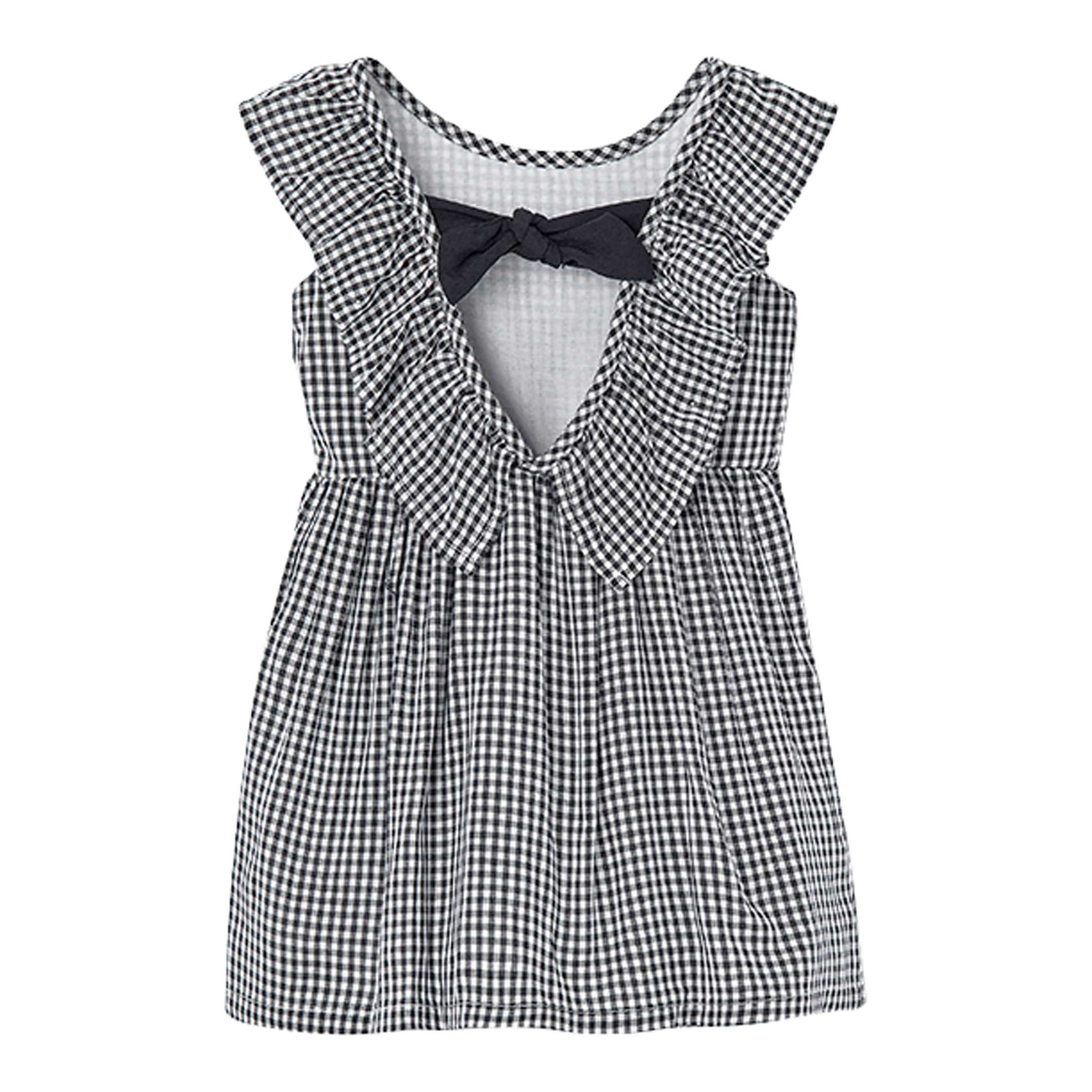 Boboli Kleid Flügelarm Blumen Karo