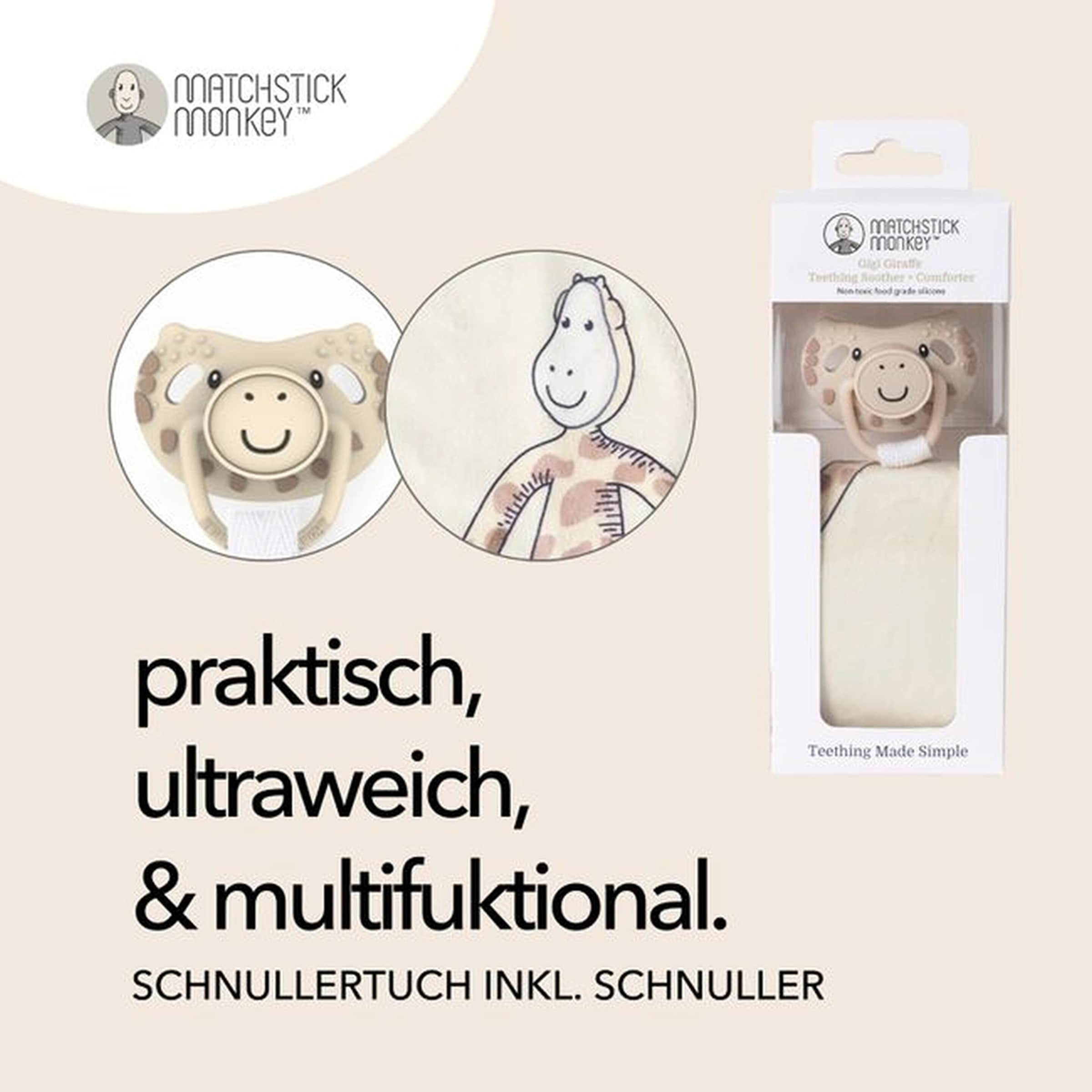 Matchstick Monkey Set Schnuller und Schmusetuch