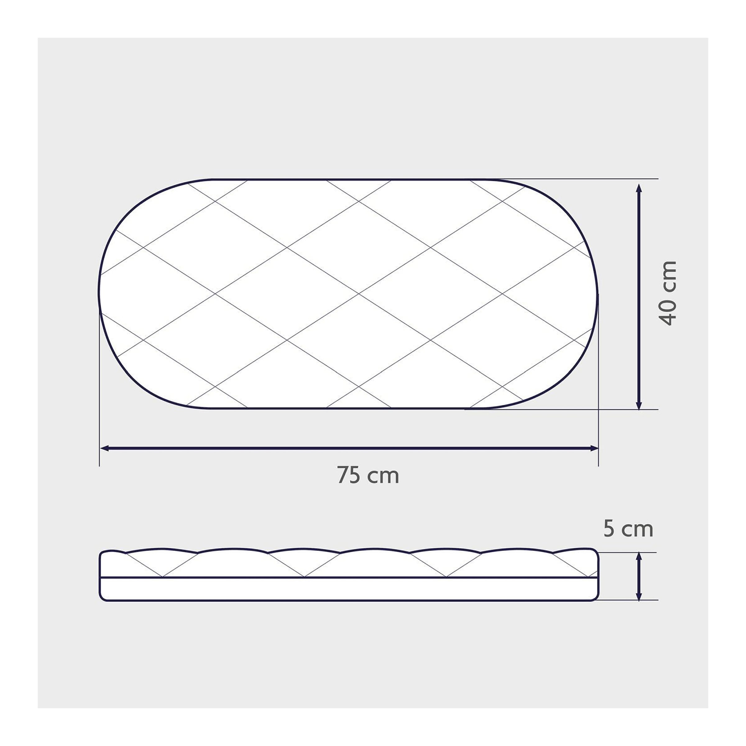 Julius Zöllner Matratze Dr. Lübbe Premium für Bollerwagen 75x40 cm