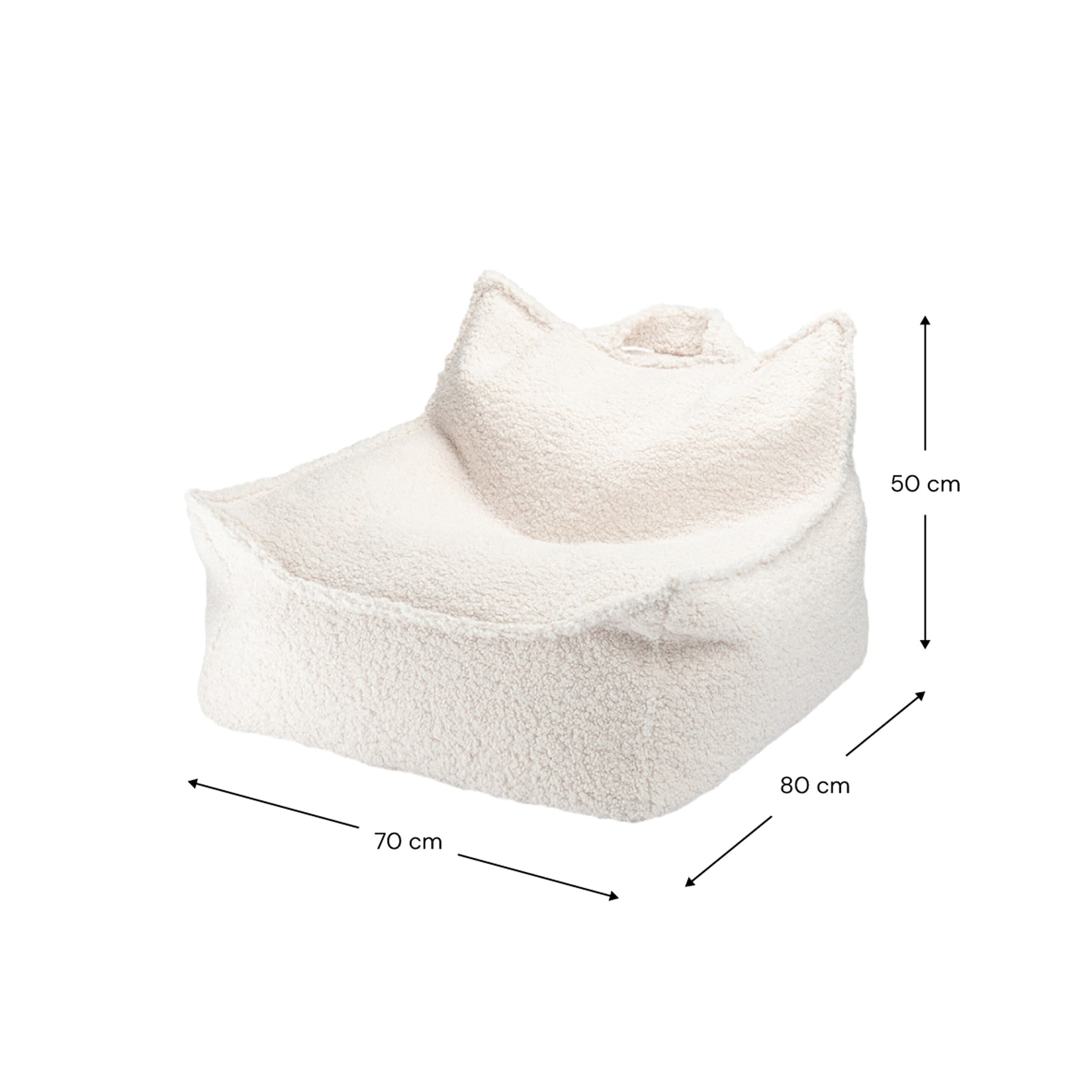 Wigiwama Sitzsack Teddystoff