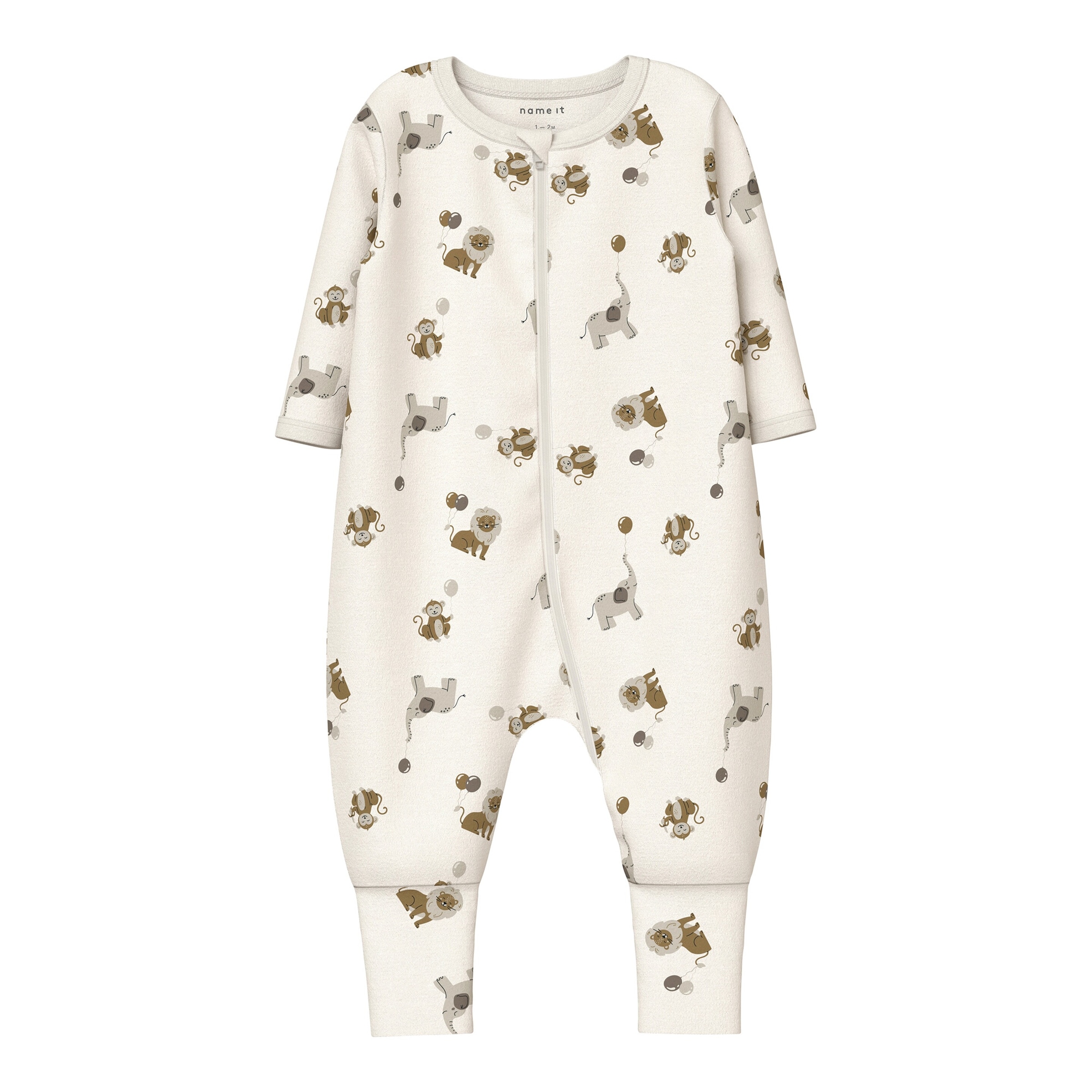 Name It 2er-Pack Schlafoveralls mit Klappfuß Tiere