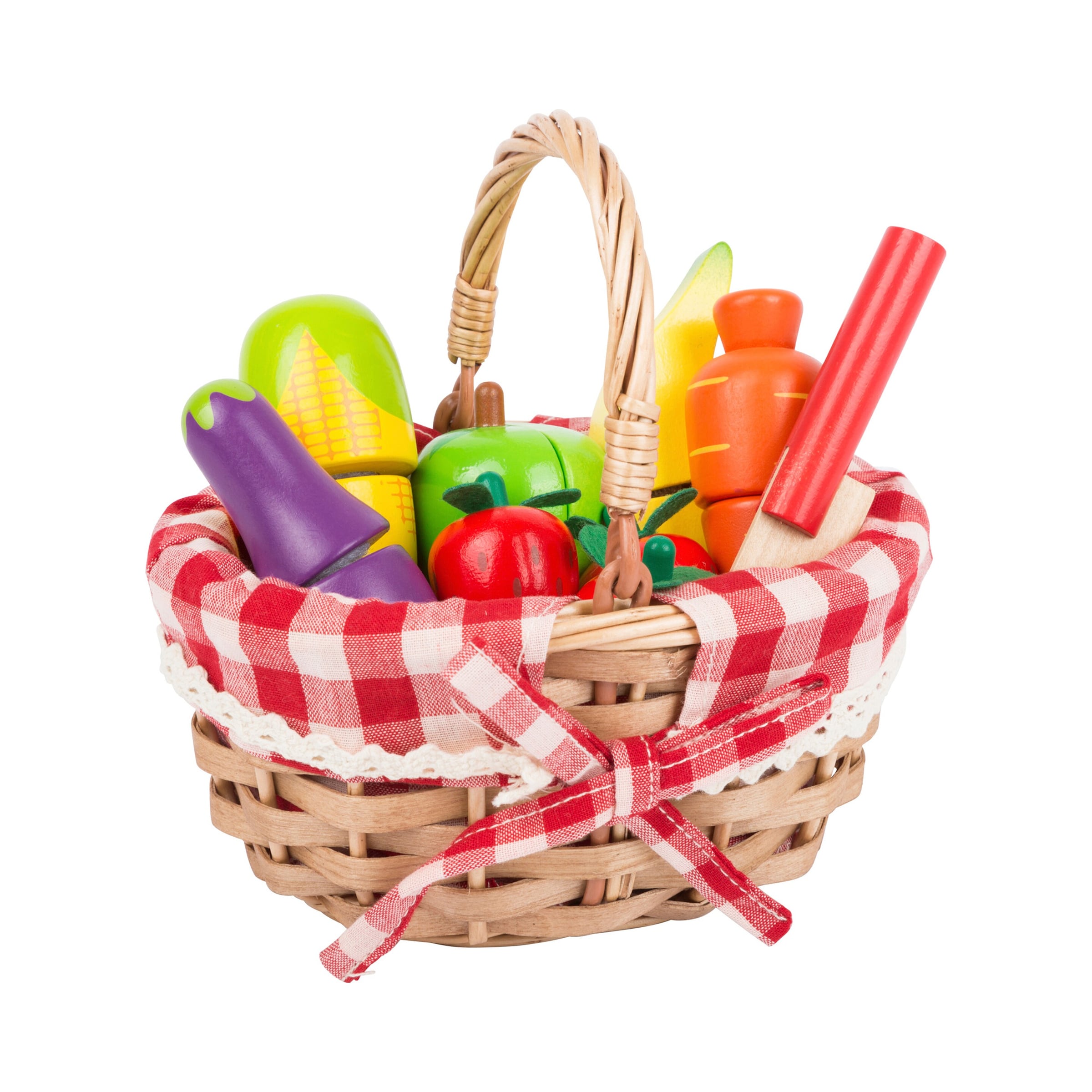 Small Foot Einkaufskorb mit Schneide-Lebensmittel