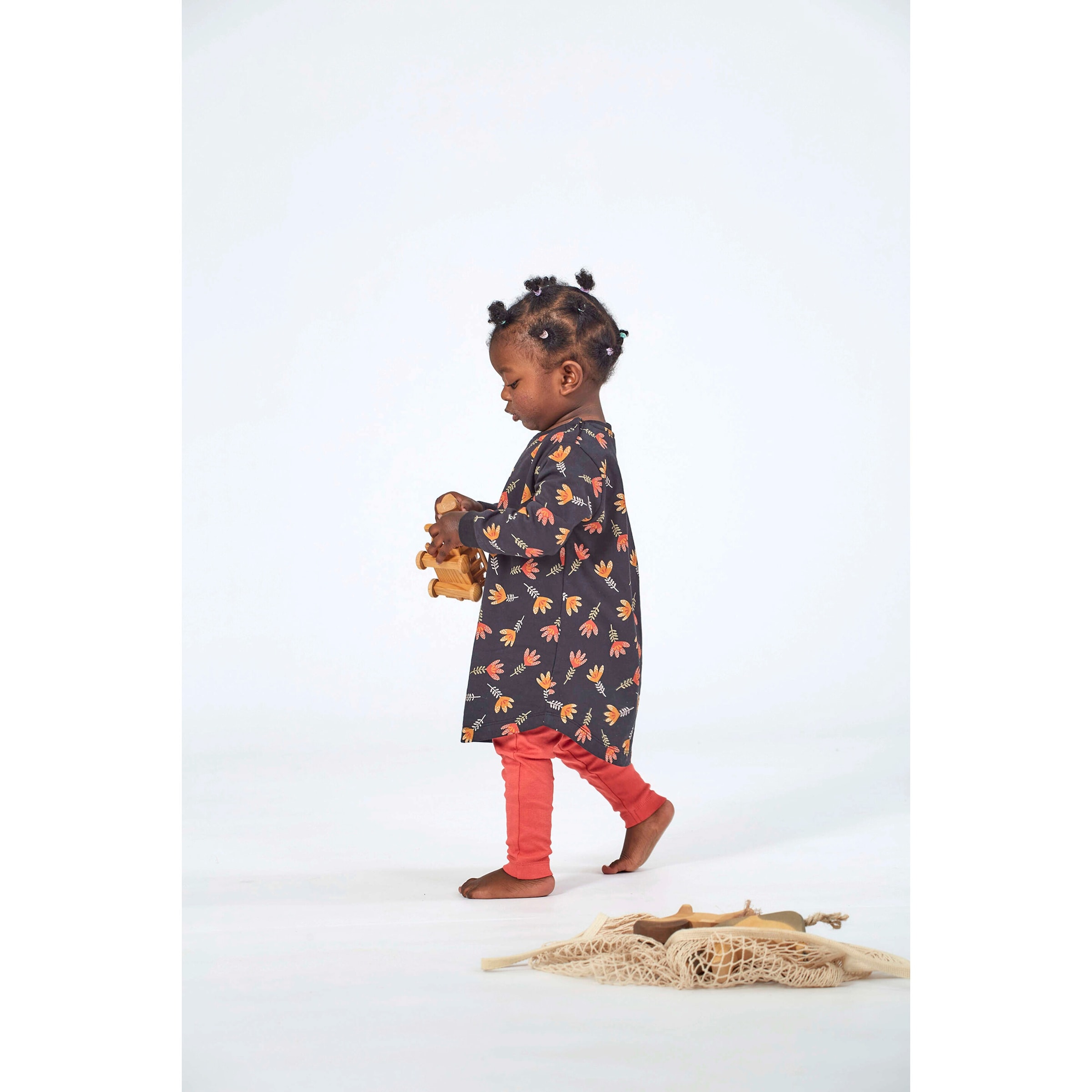 Sense Organics Sweatkleid langarm Blumen