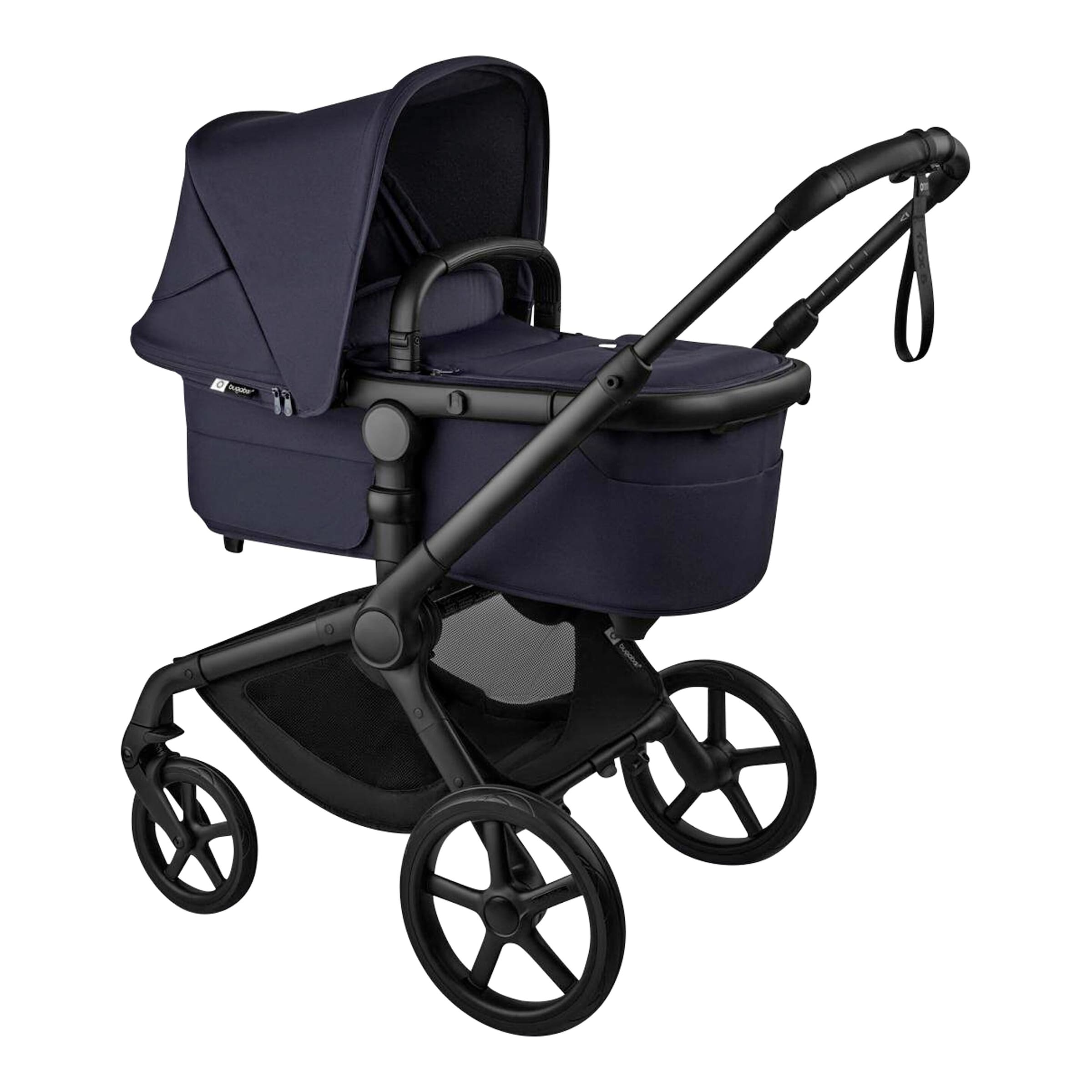 Bugaboo Fox 5 Renew Kombikinderwagen Travel-Set inkl. Babyschale Otter, Isofix-Basis 360 Base und Adapter blau