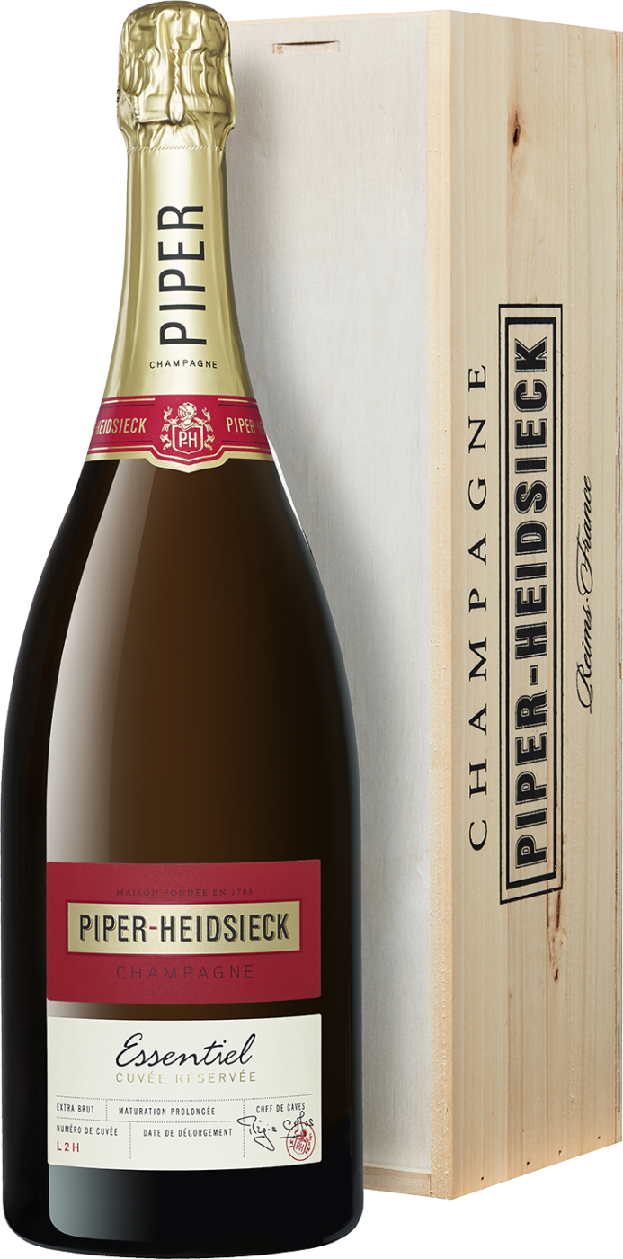 Piper Heidsieck Champagner Extra Brut »Essentiel« - 1,5l Magnumflasche in der Holzkiste