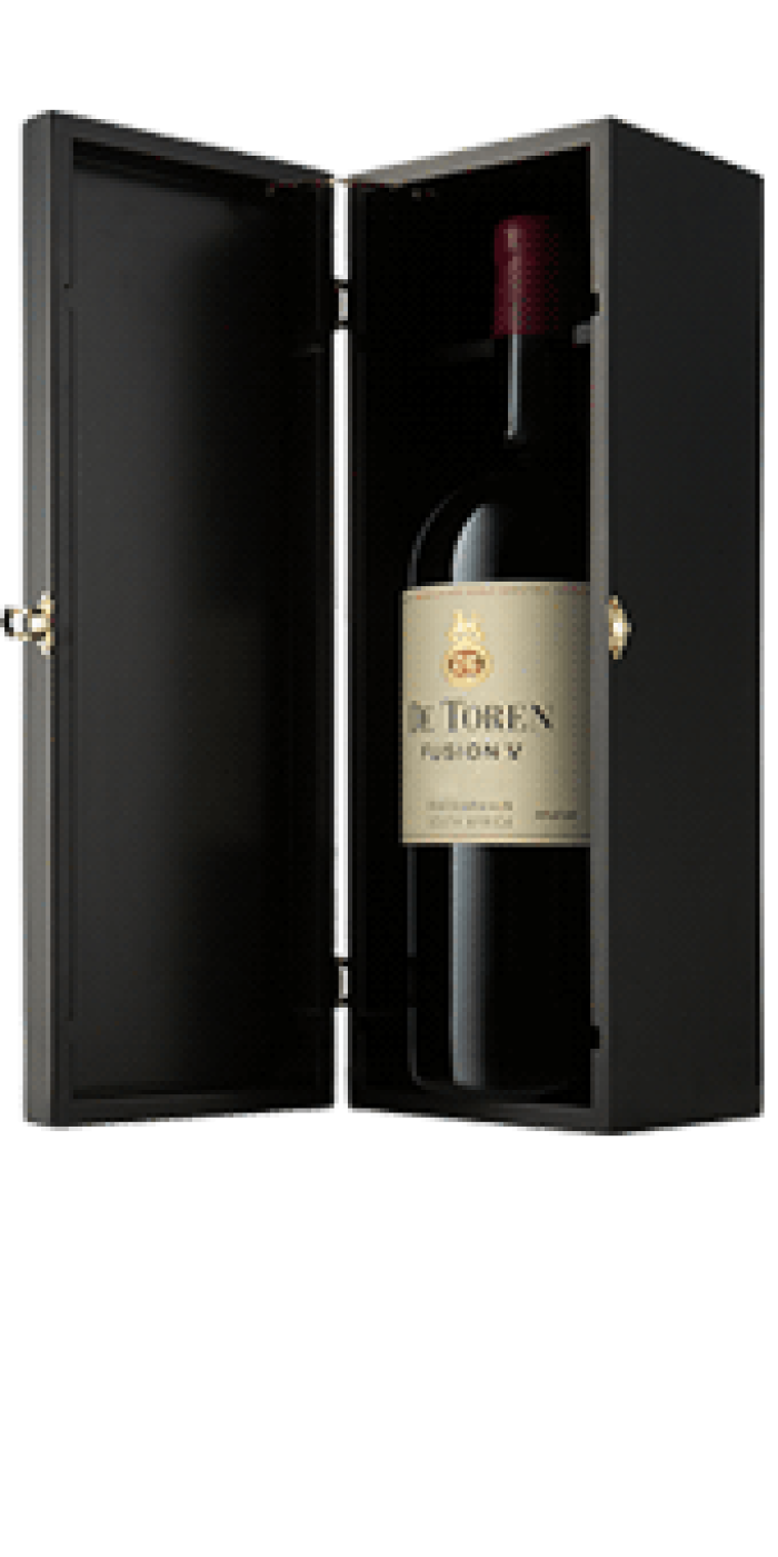 De Toren »Fusion V« - 3l Doppelmagnum in der Holzkiste