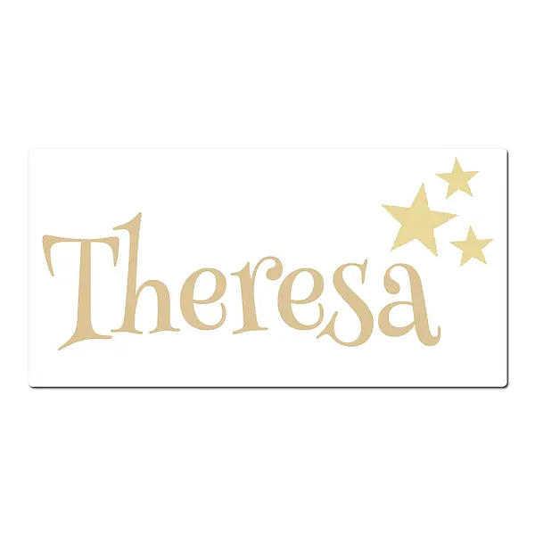 Geschenk zur Einschulung - Schild selbst gestalten 20 x 10 cm - für Mädchen