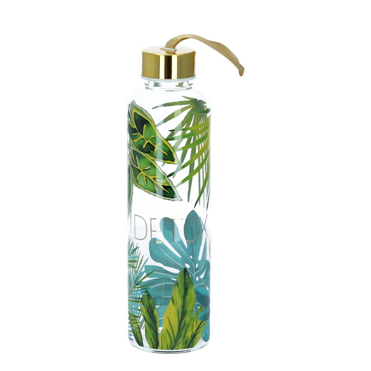 PPD Trinkflasche Glasflasche jungle real gold 550 ml