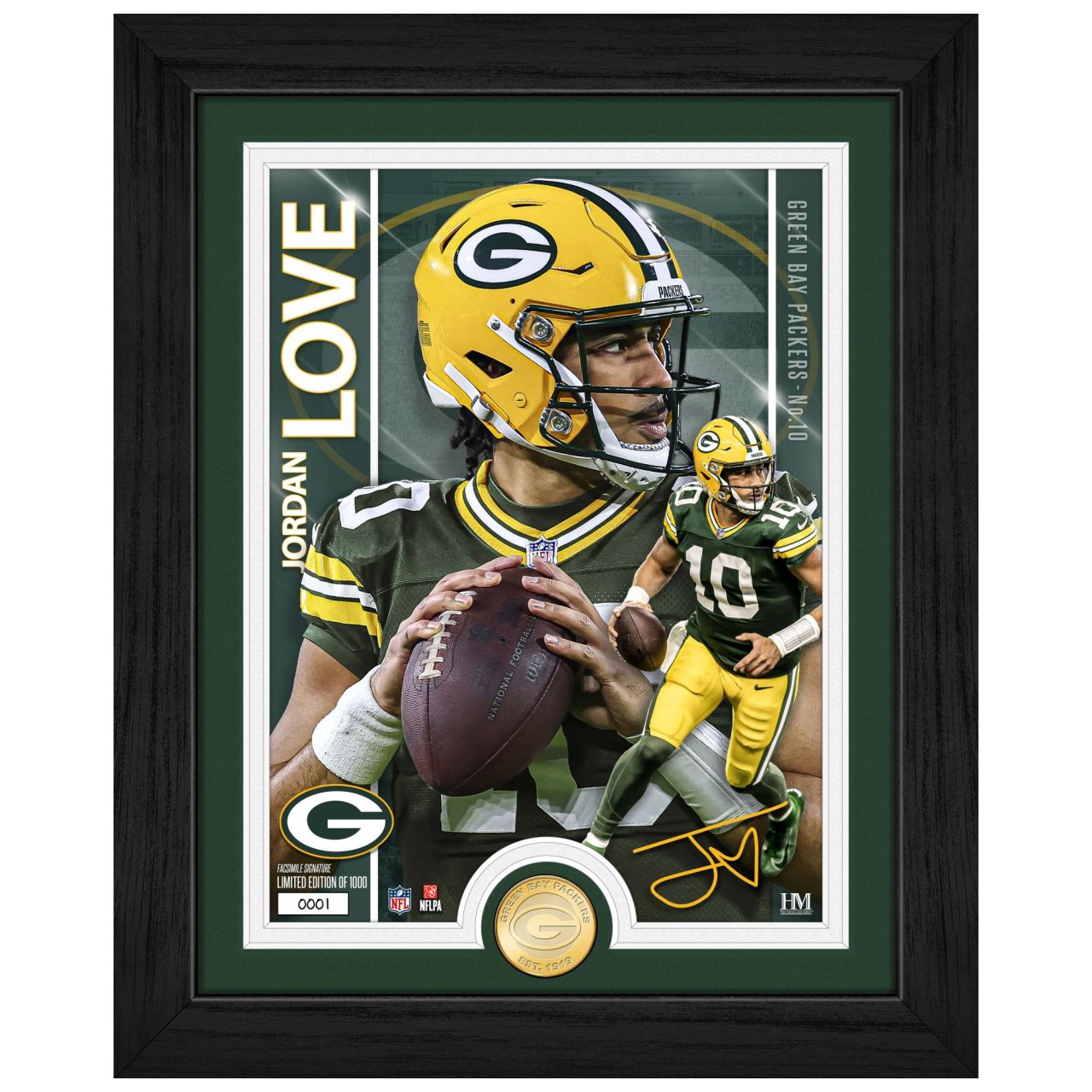 Jordan Love Green Bay Packers Artist Coin Bild