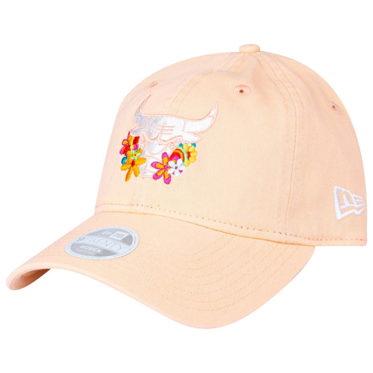 New Era 9Twenty Damen Cap - NBA Chicago Bulls flower peach