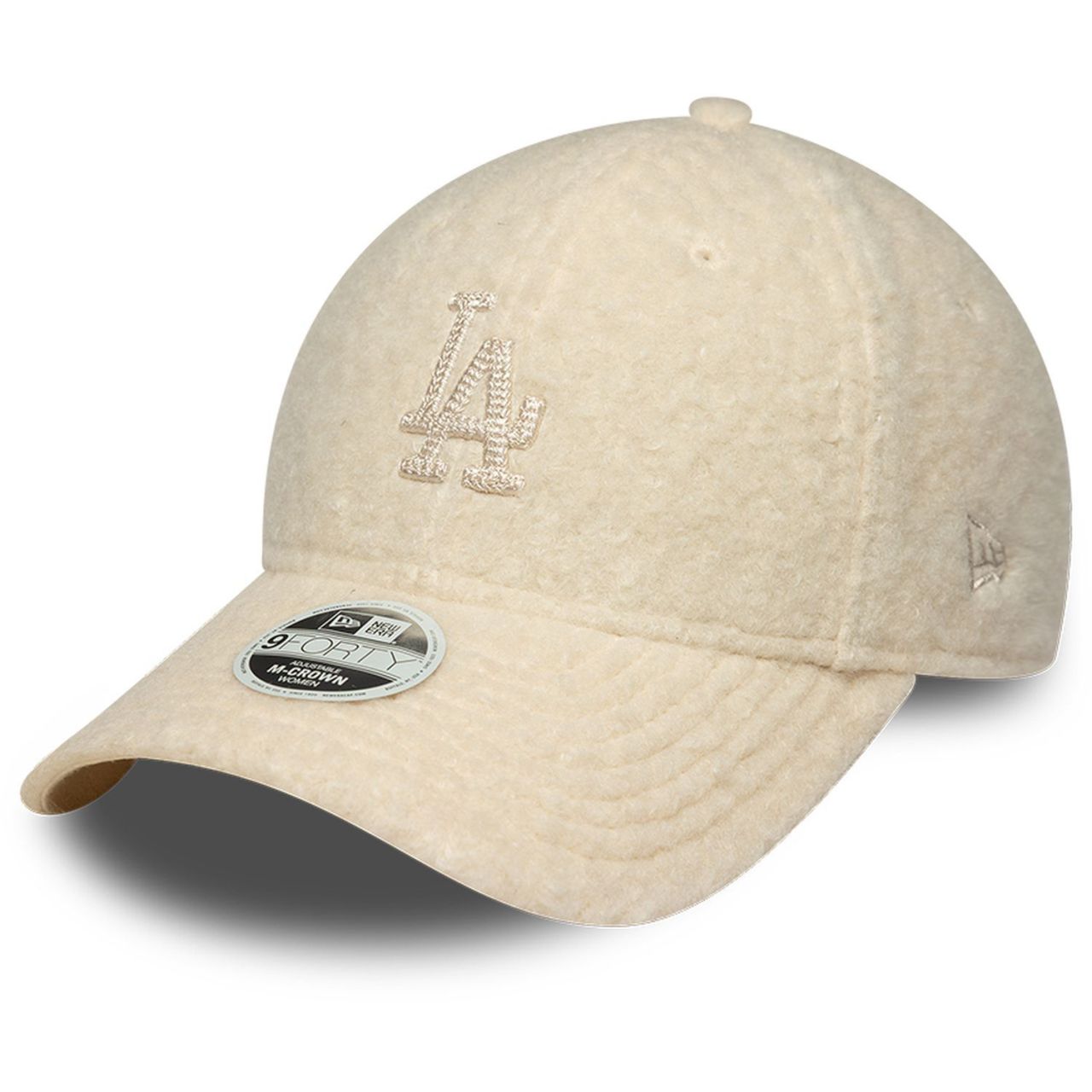 New Era 9Forty Damen Sherpa Cap - BORG LA Dodgers beige