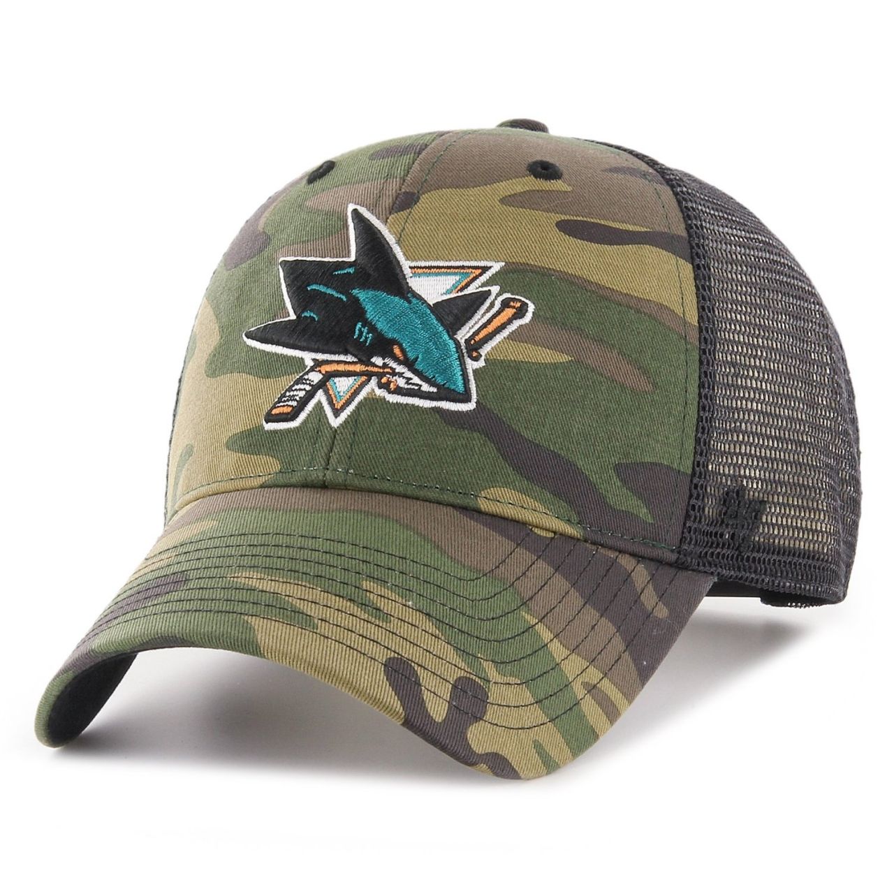 47 Brand Snapback Cap - BRANSON San Jose Sharks wood camo
