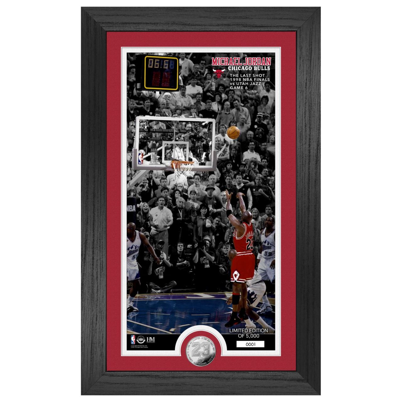 Michael Jordan Chicago Bulls Last Shot NBA Coid Bild
