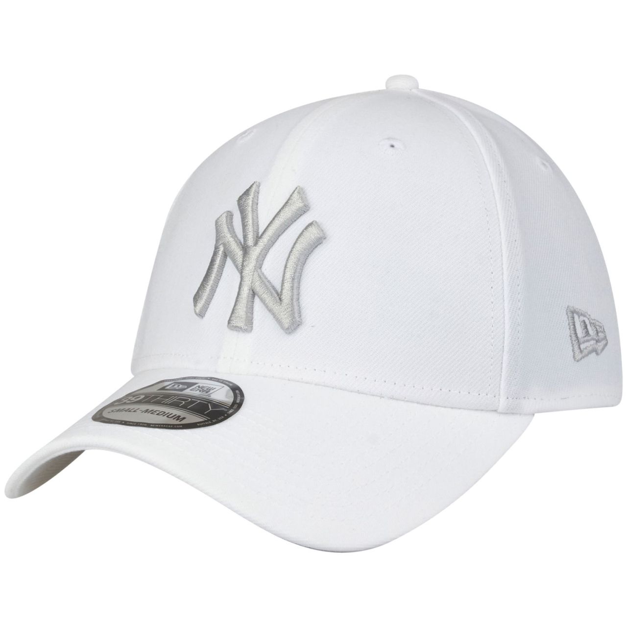 New Era 39Thirty Stretch Cap - New York Yankees weiß / grau