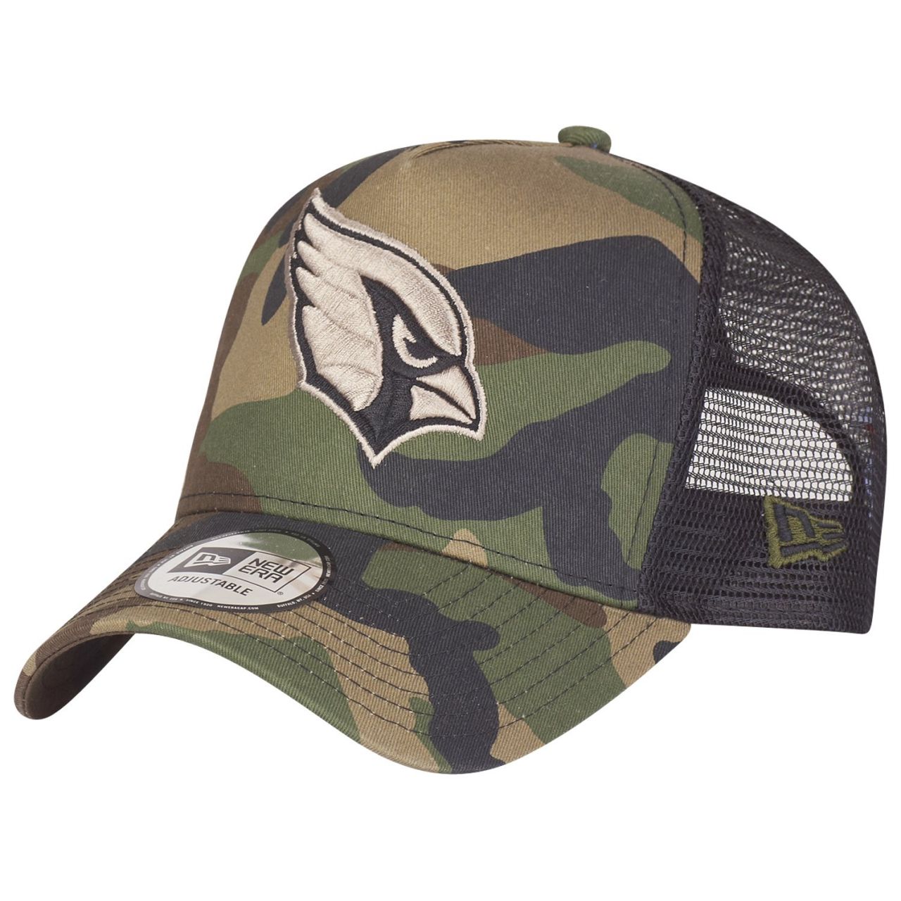 New Era Adjustable Trucker Cap - Arizona Cardinals wood camo