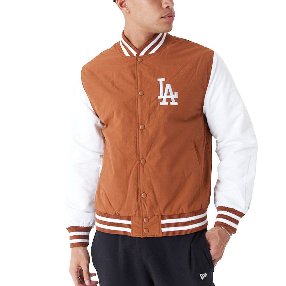 New Era College Bomber Jacke - BACKPRINT LA Dodgers